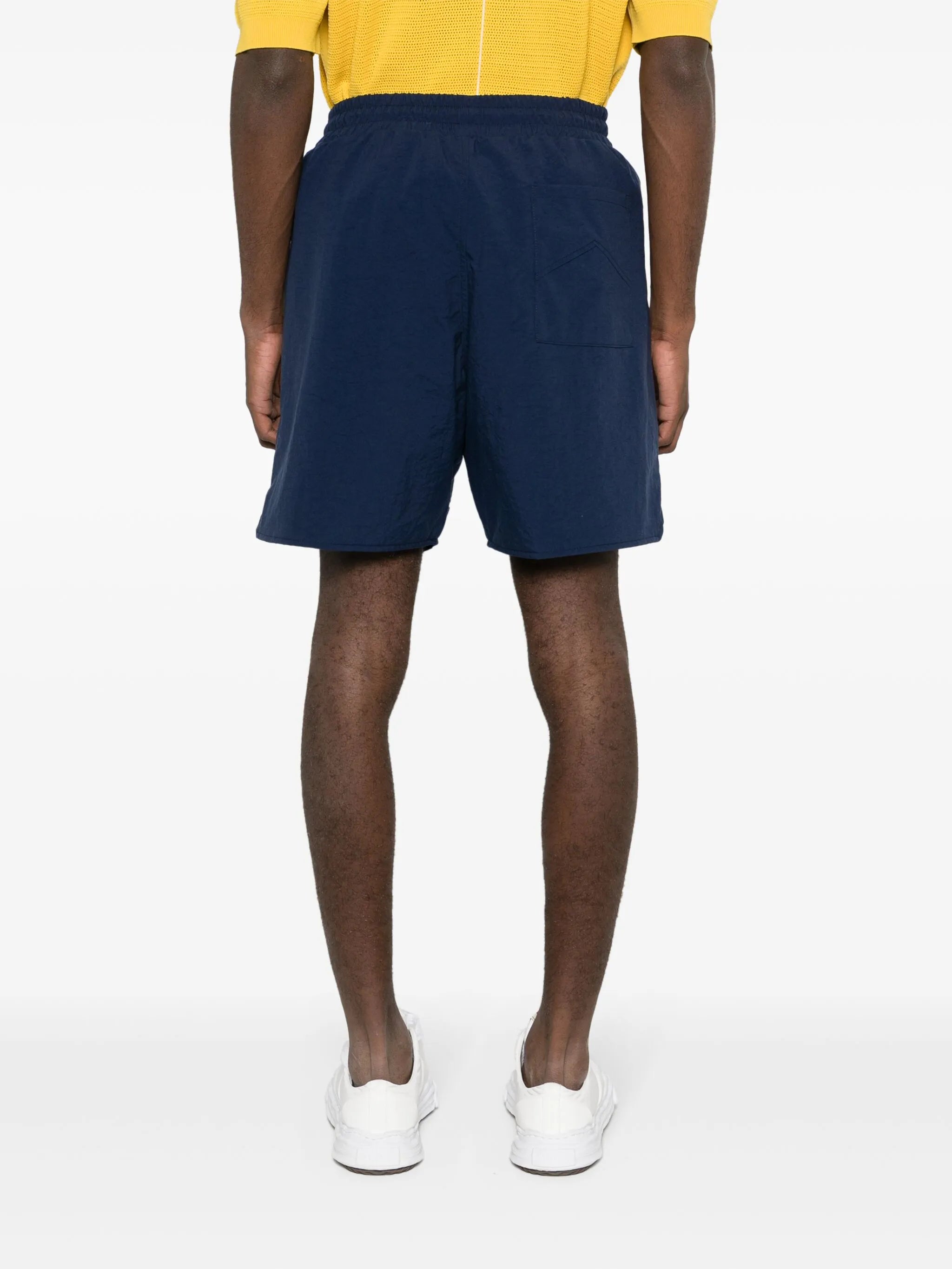 logo-print track shorts