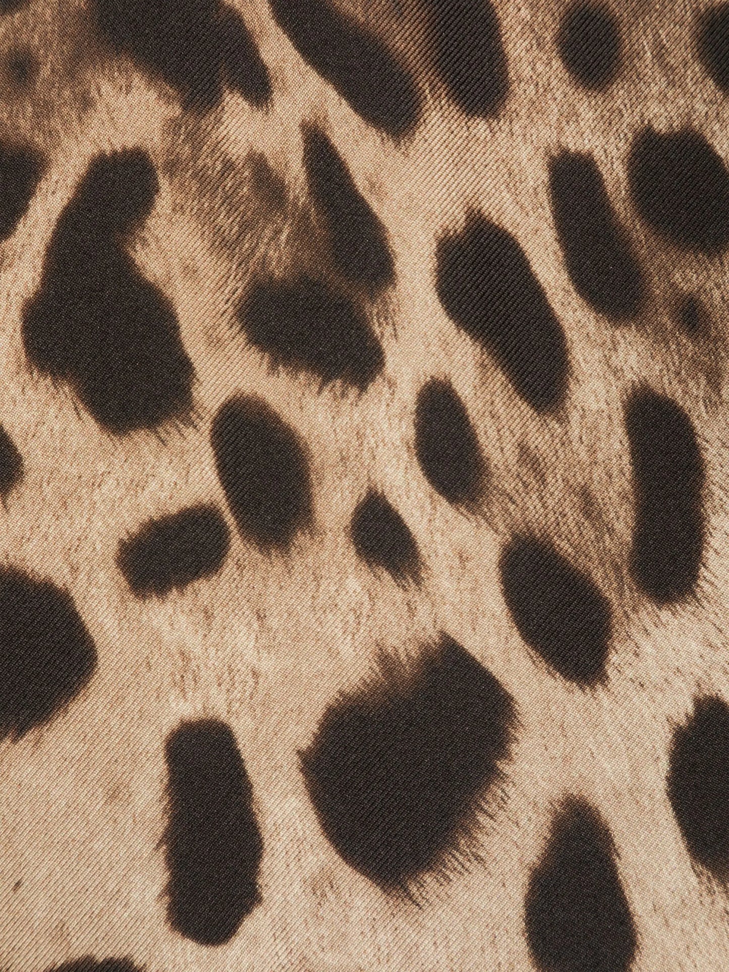 leopard-print silk scarf