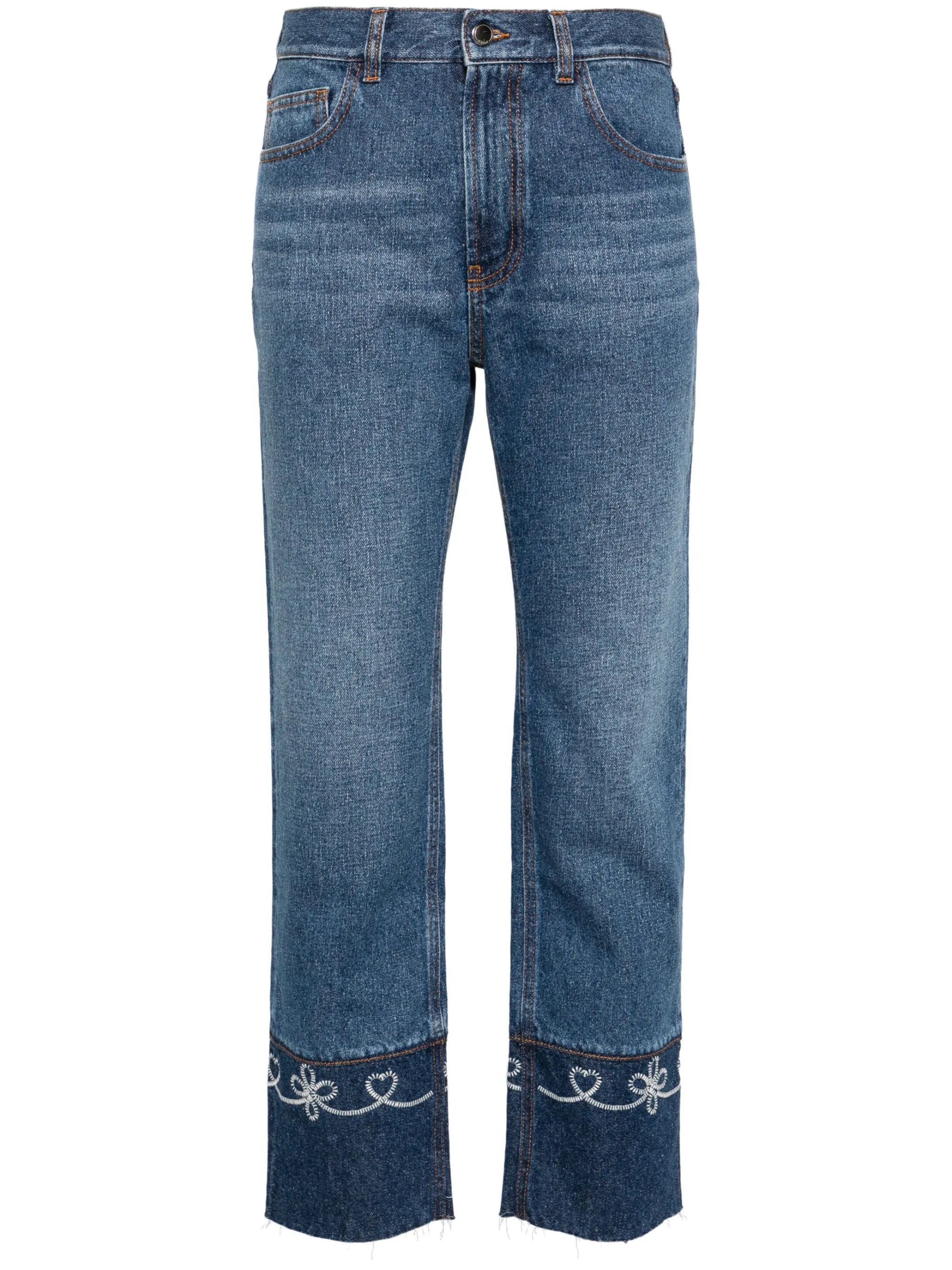 Masaya mid-rise cropped jeans