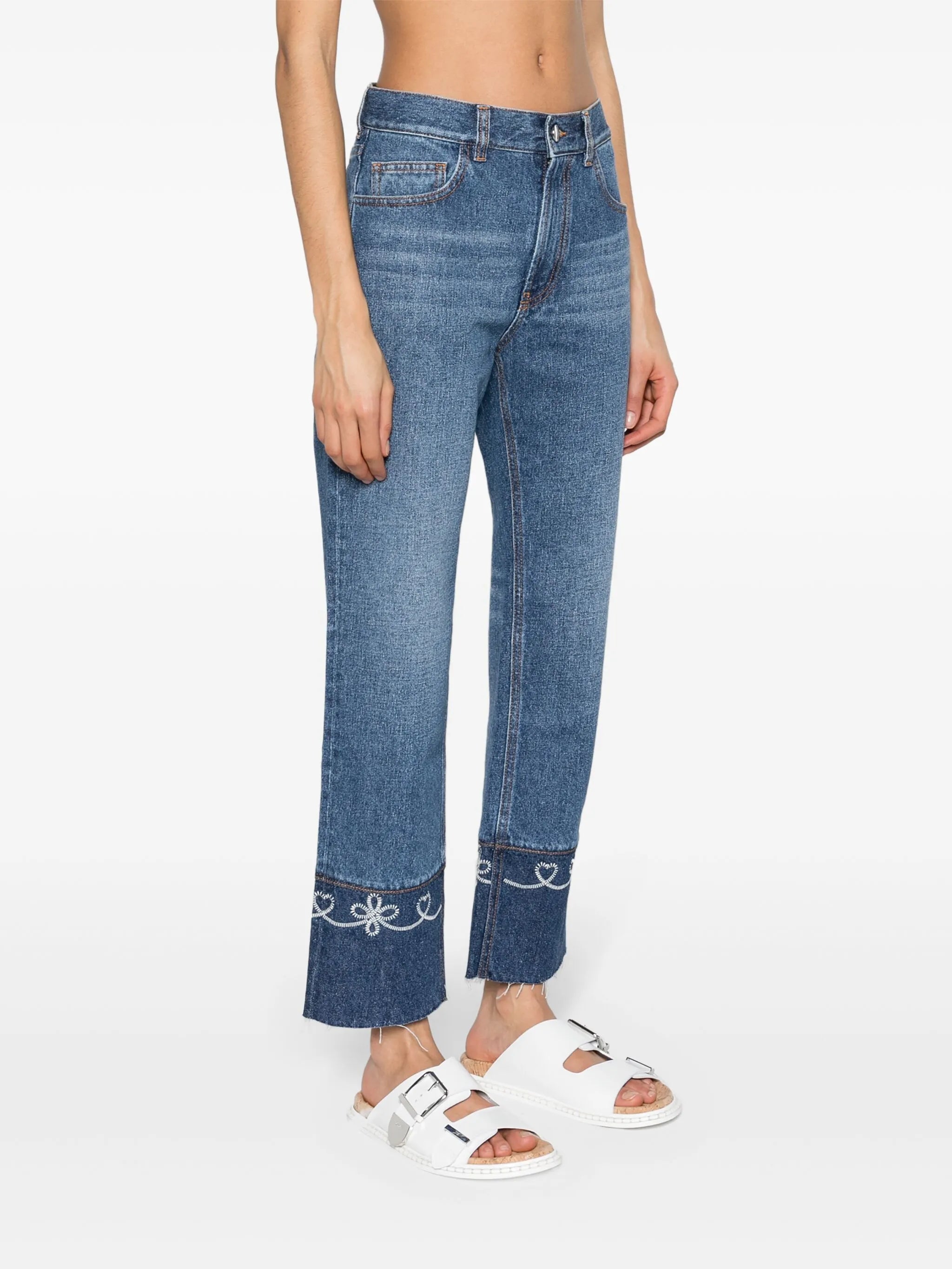 Masaya mid-rise cropped jeans