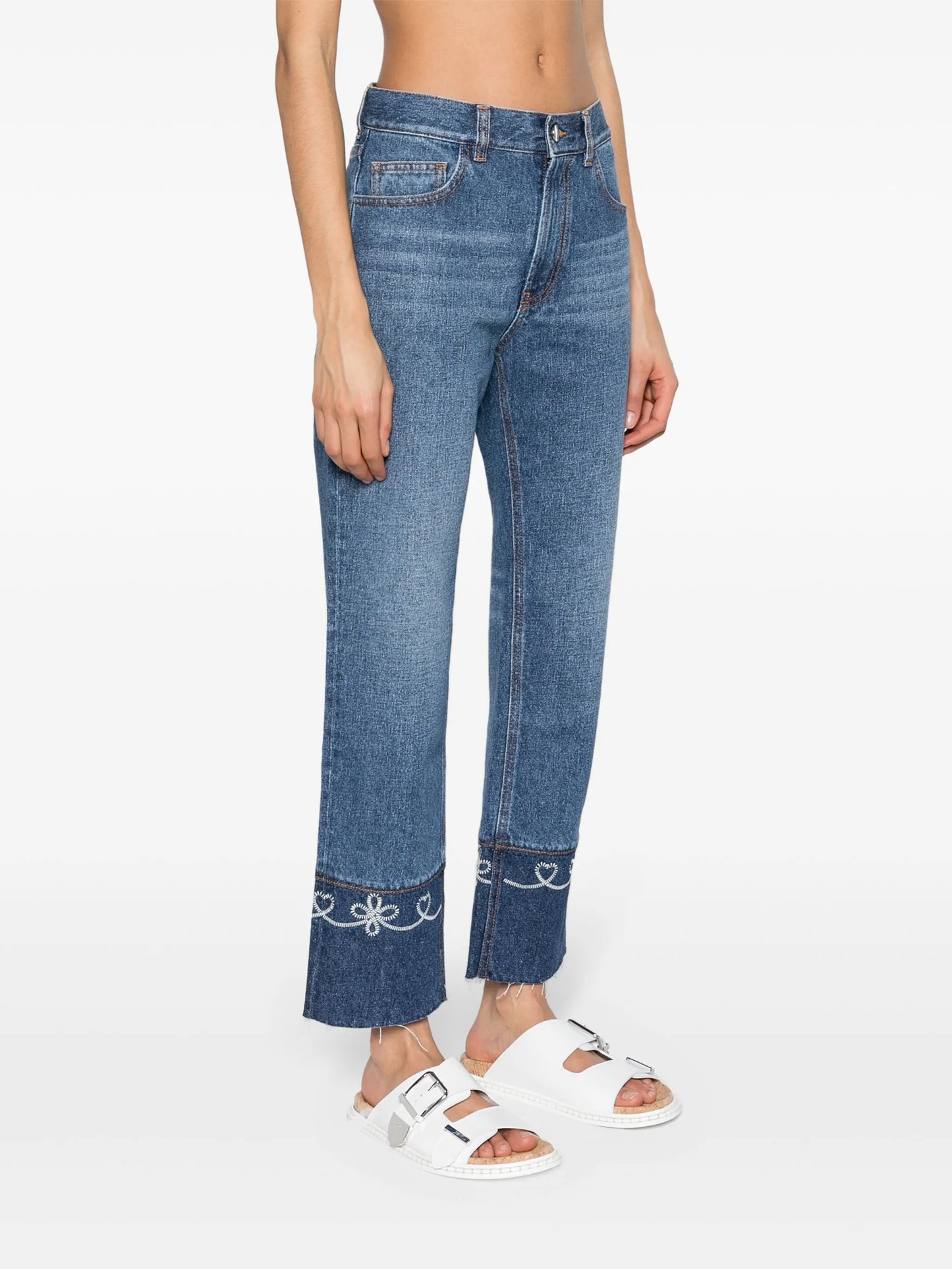 Masaya mid-rise cropped jeans