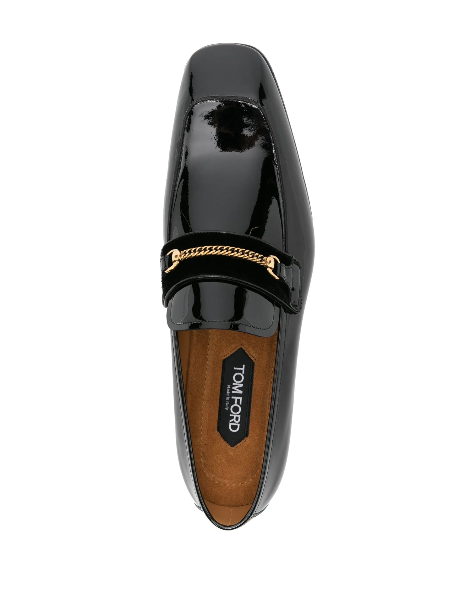 Bailey-chain leather loafers