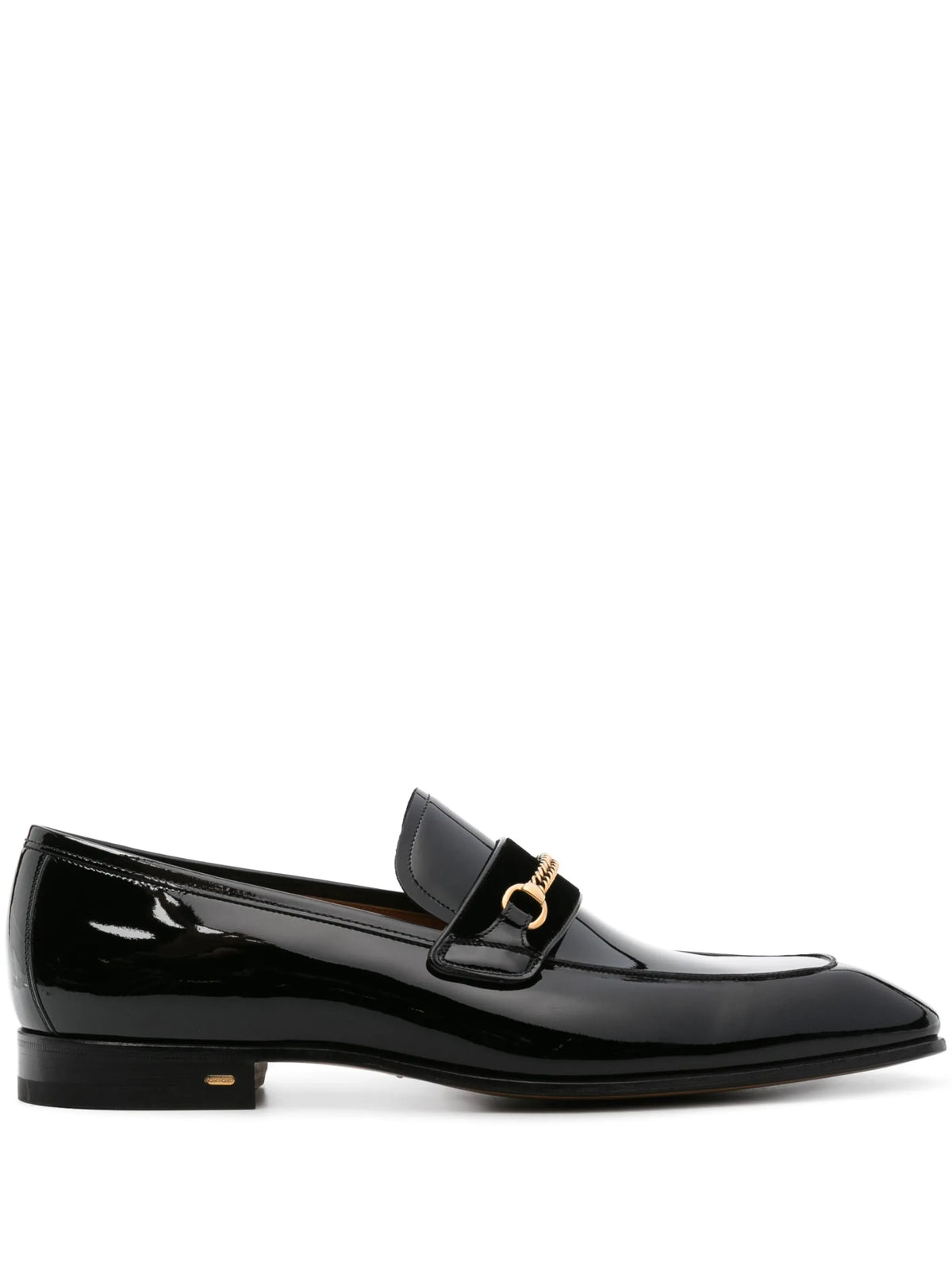 Bailey-chain leather loafers