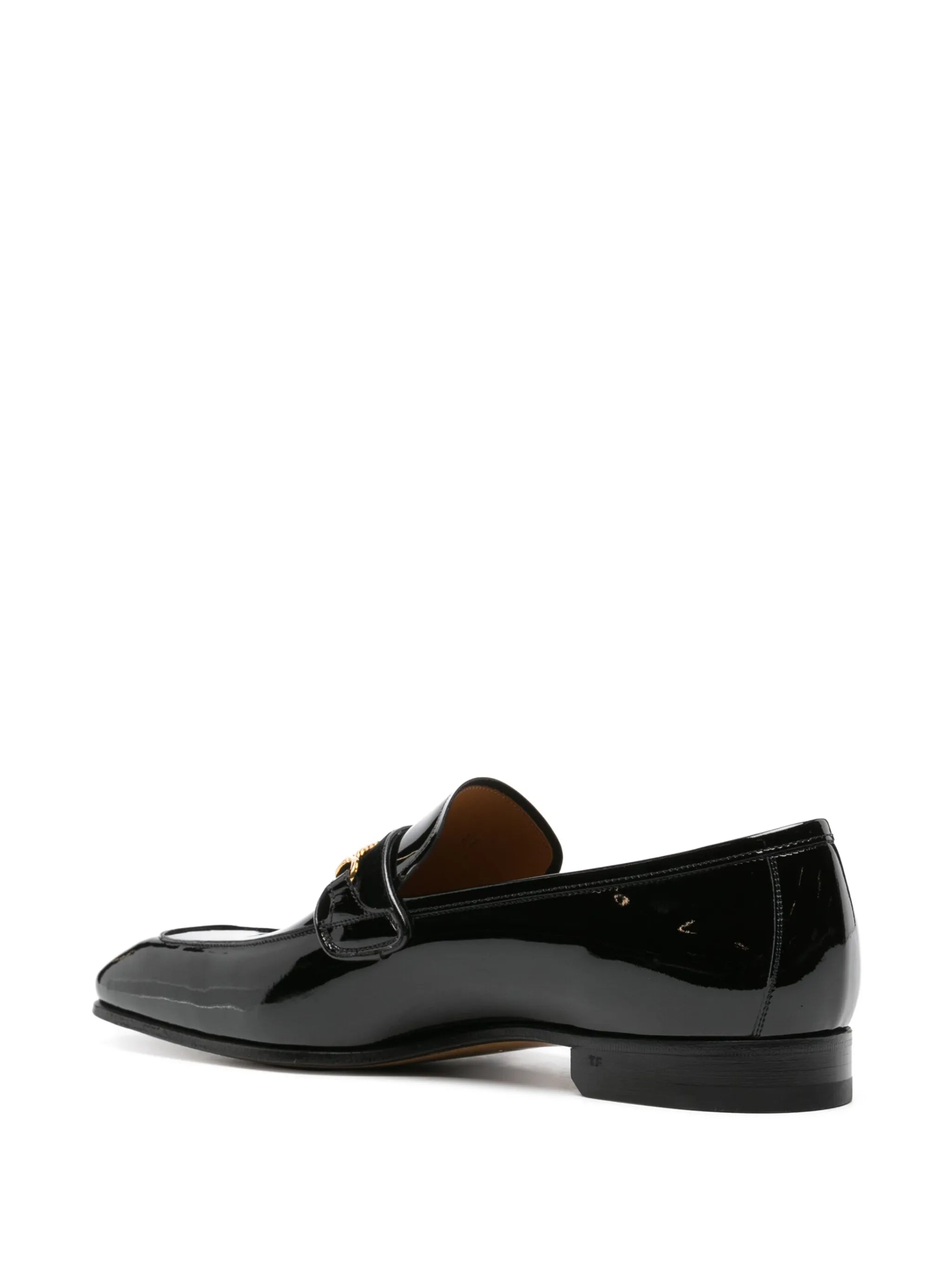 Bailey-chain leather loafers