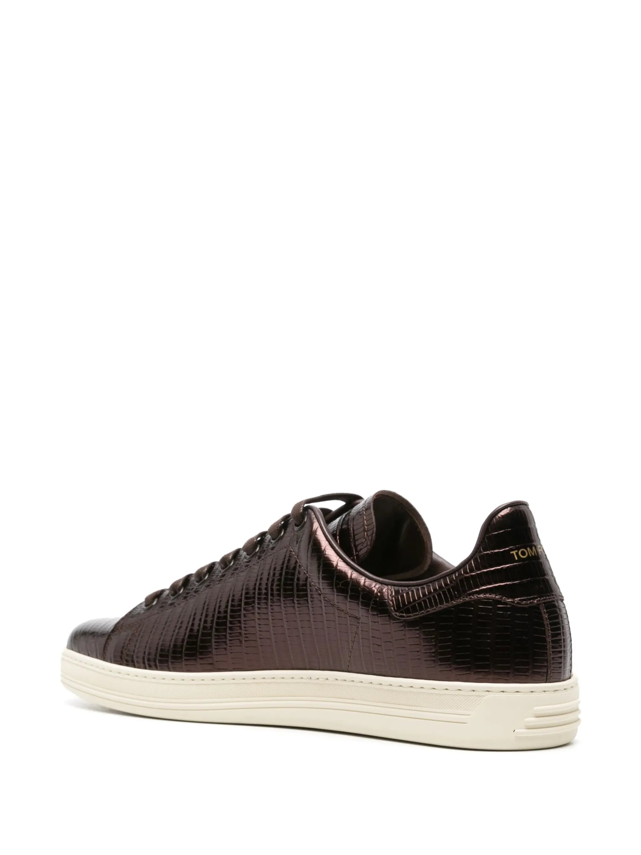 Warwick embossed-crocodile sneakers