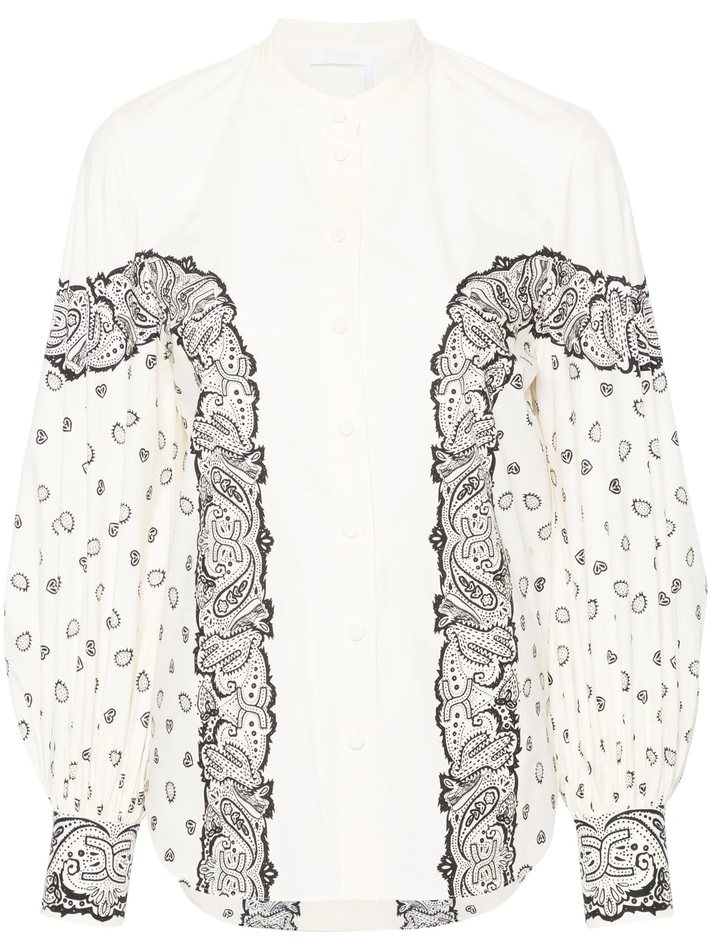 graphic-print cotton shirt