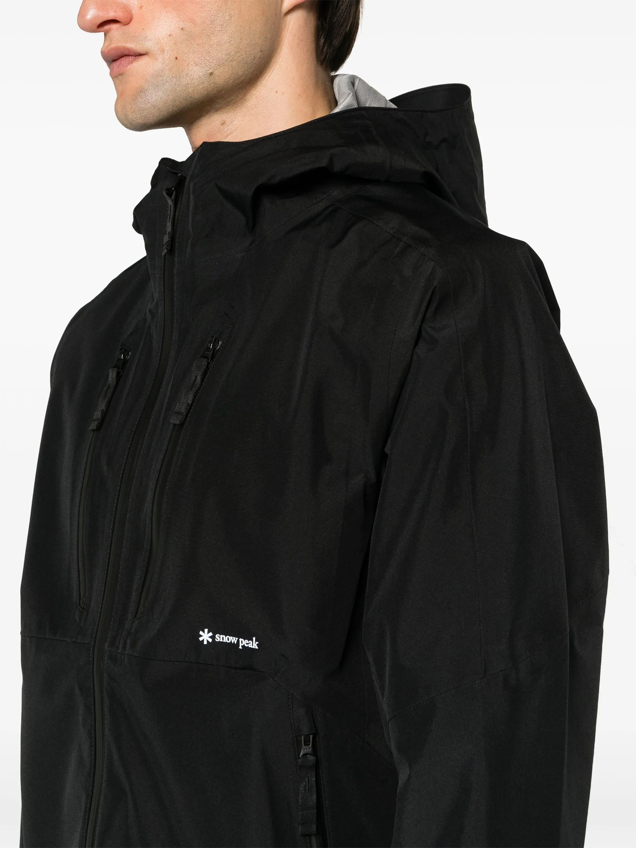 Gore-Tex hooded rain jacket