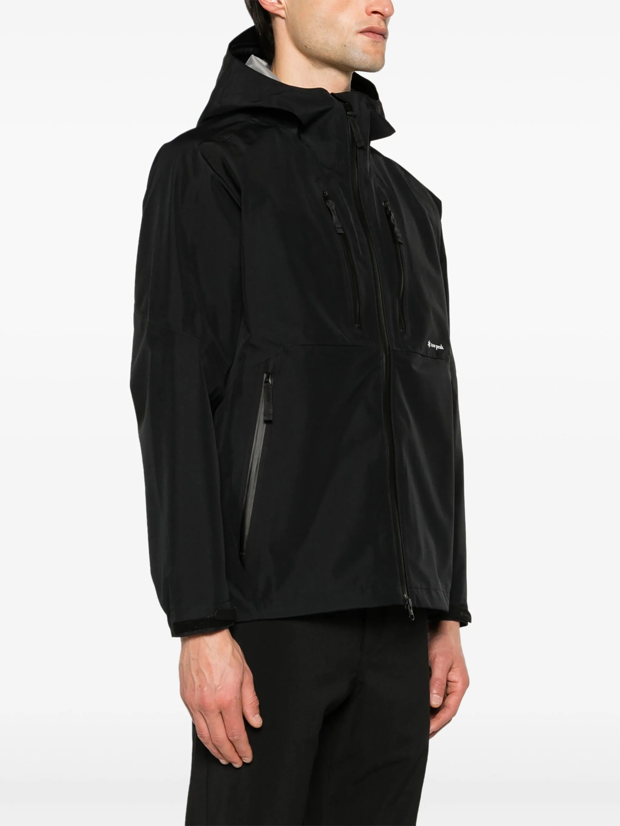 Gore-Tex hooded rain jacket