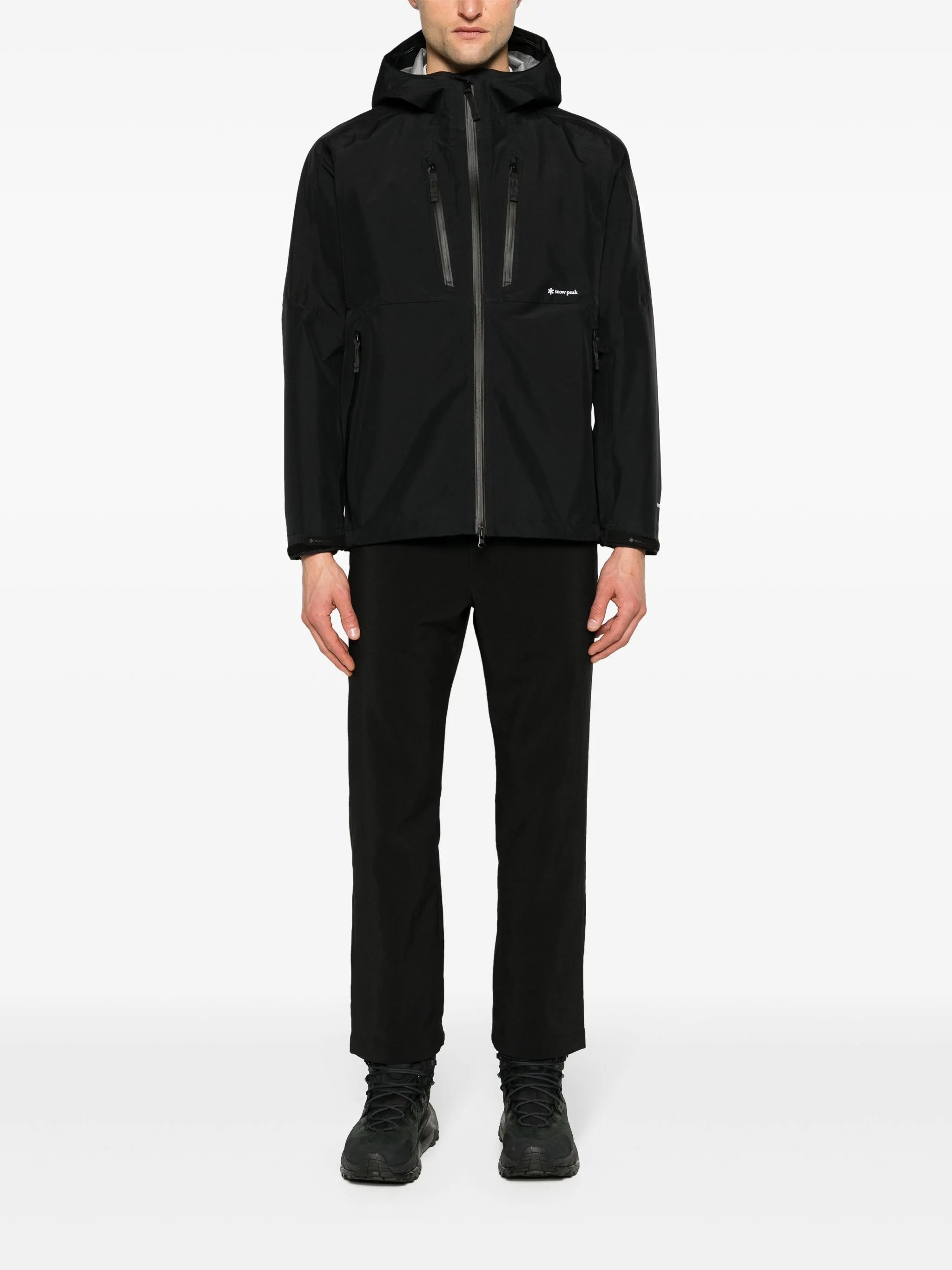 Gore-Tex hooded rain jacket