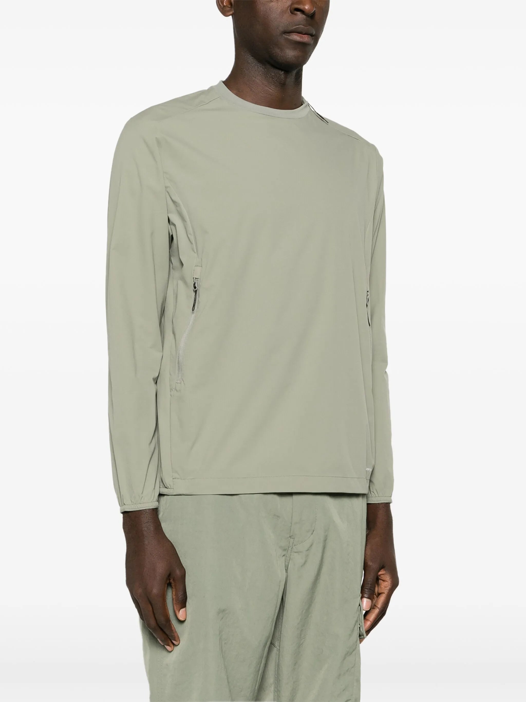 packable ripstop sweatshirt
