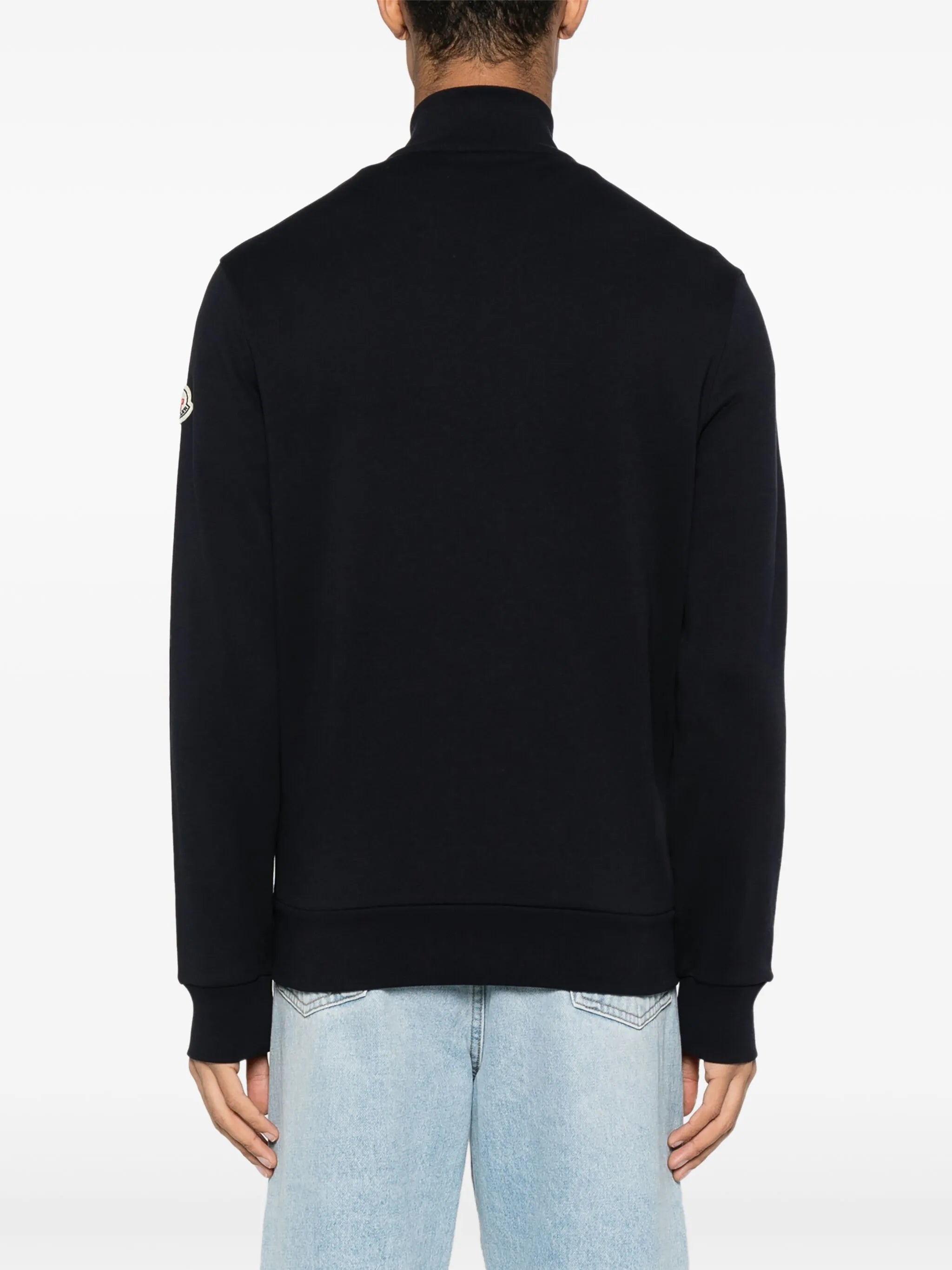 RWB-stripe zipped sweatshirt