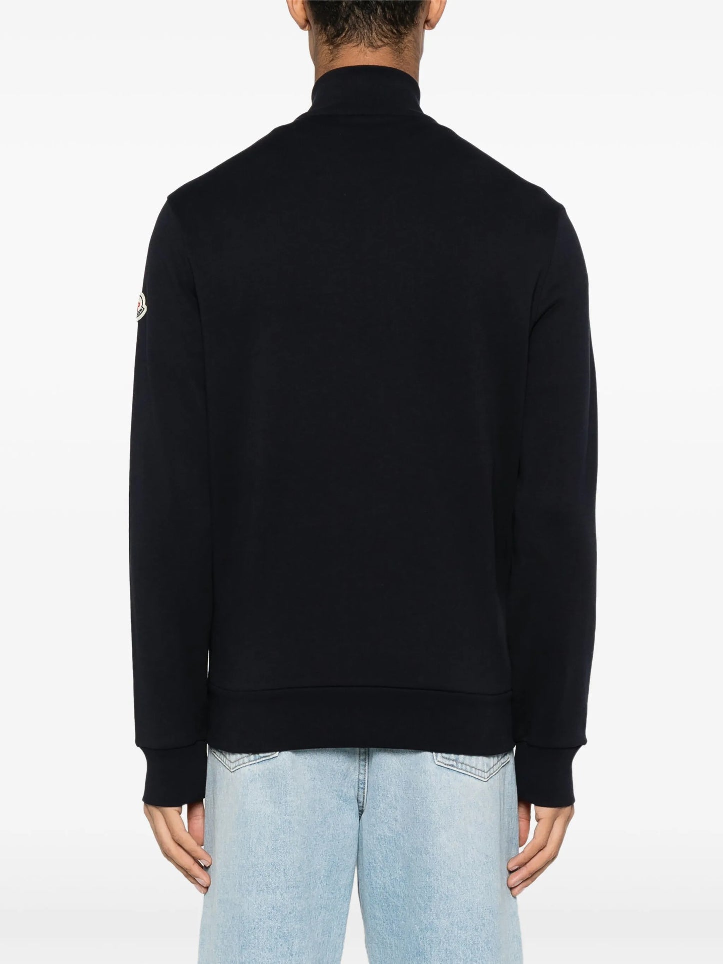 RWB-stripe zipped sweatshirt