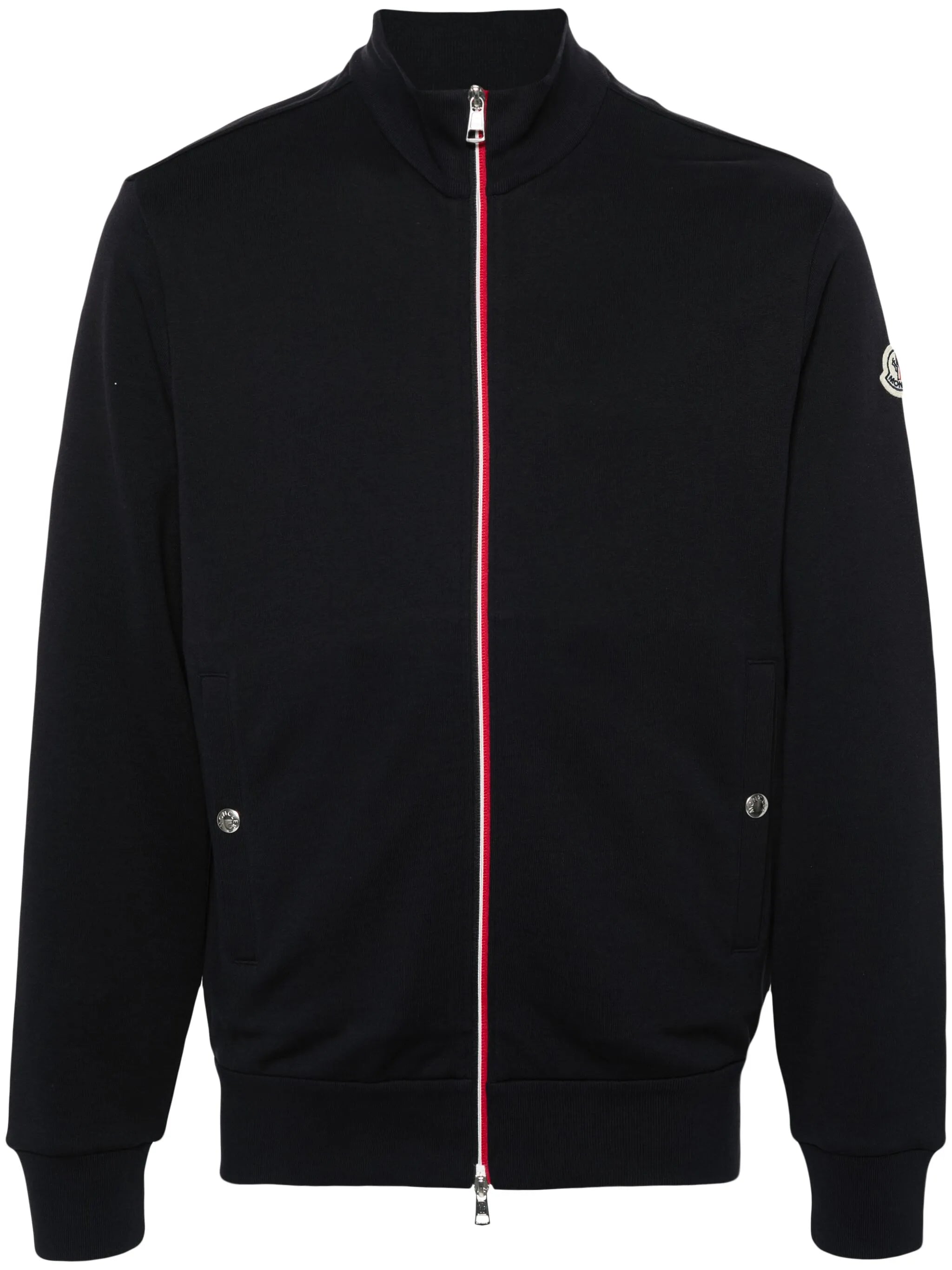 RWB-stripe zipped sweatshirt