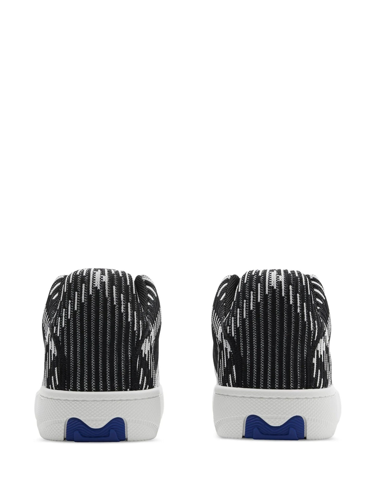 check knit box sneakers