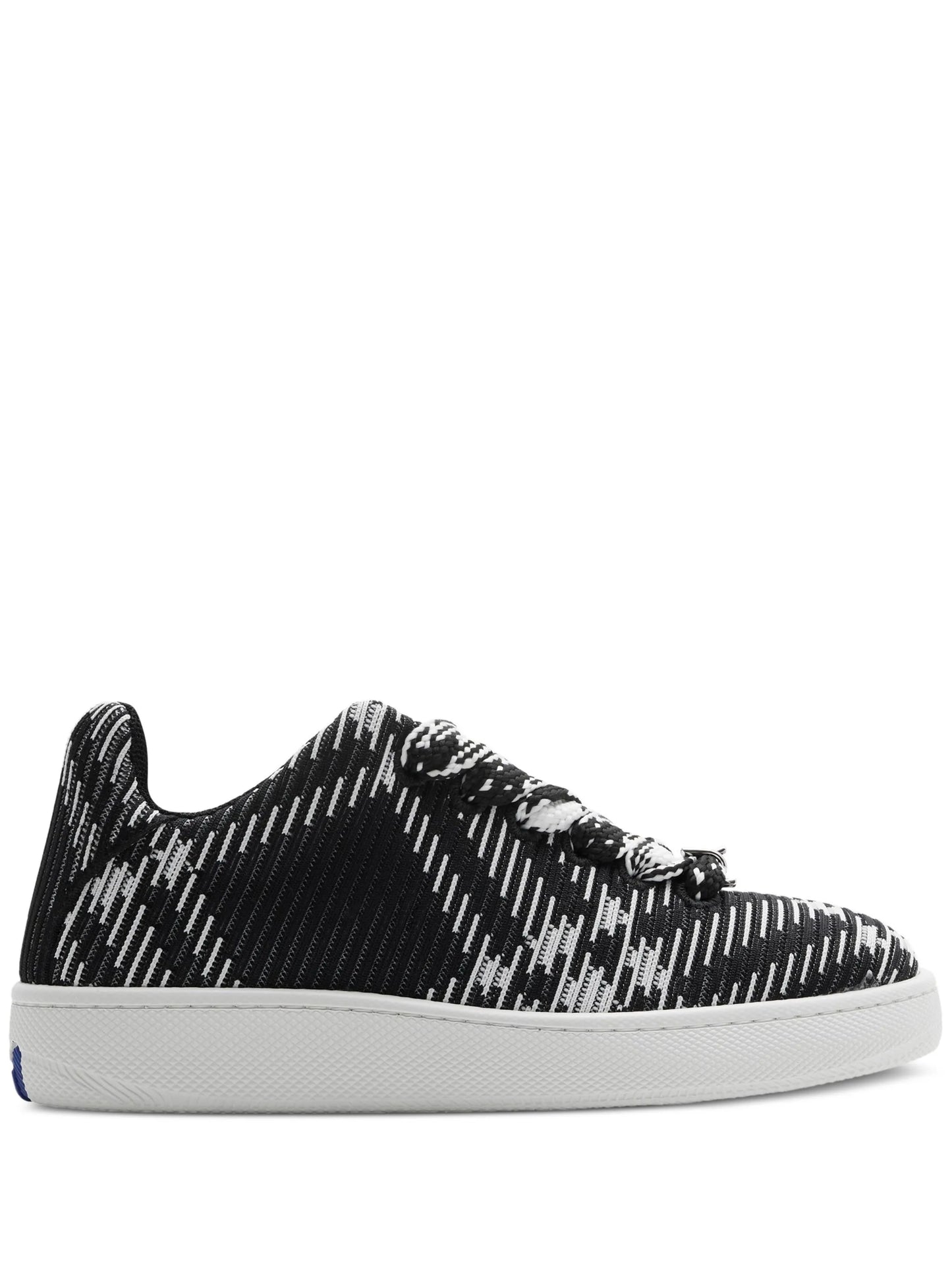 check knit box sneakers