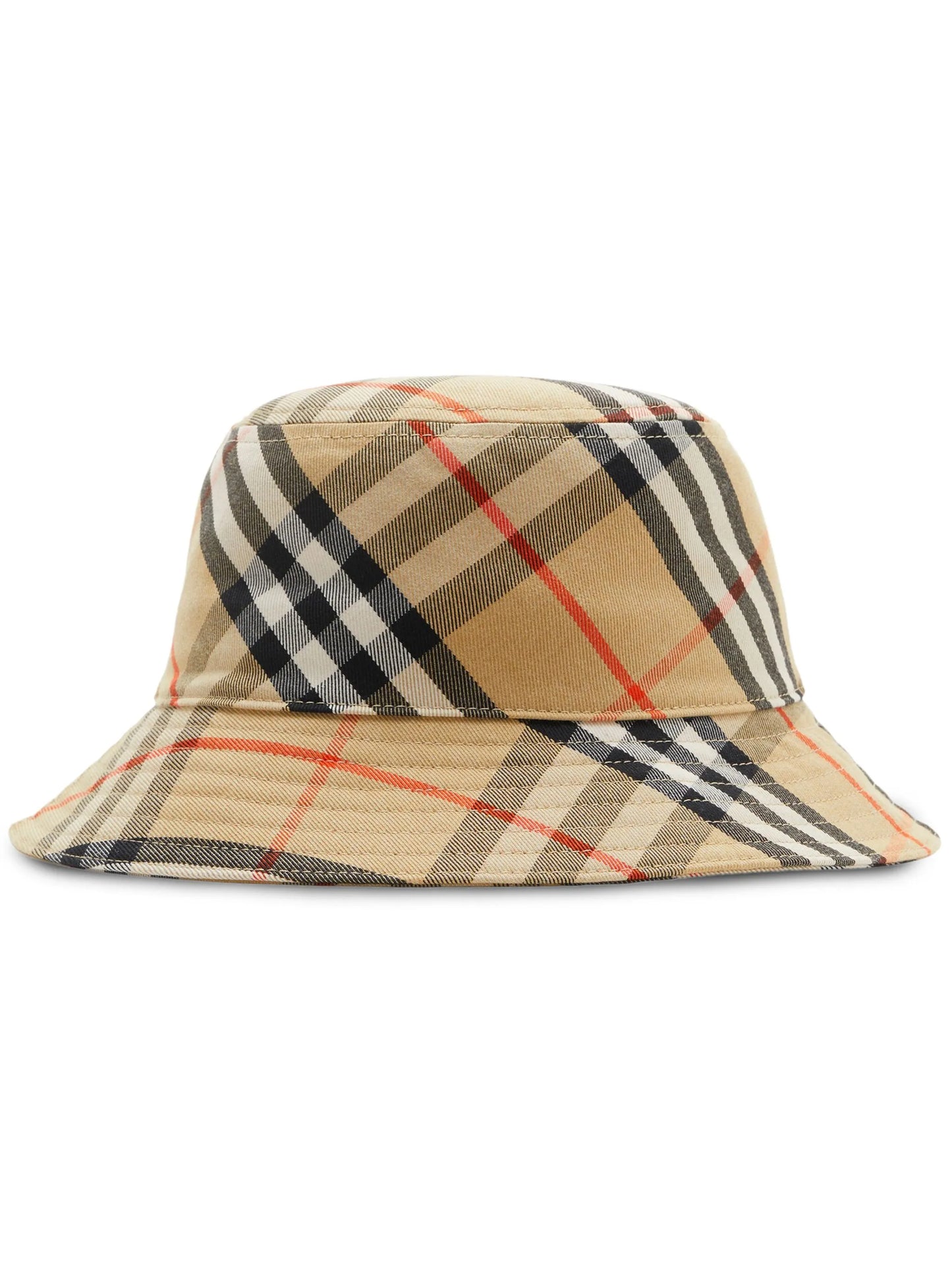 Vintage Check-pattern bucket hat