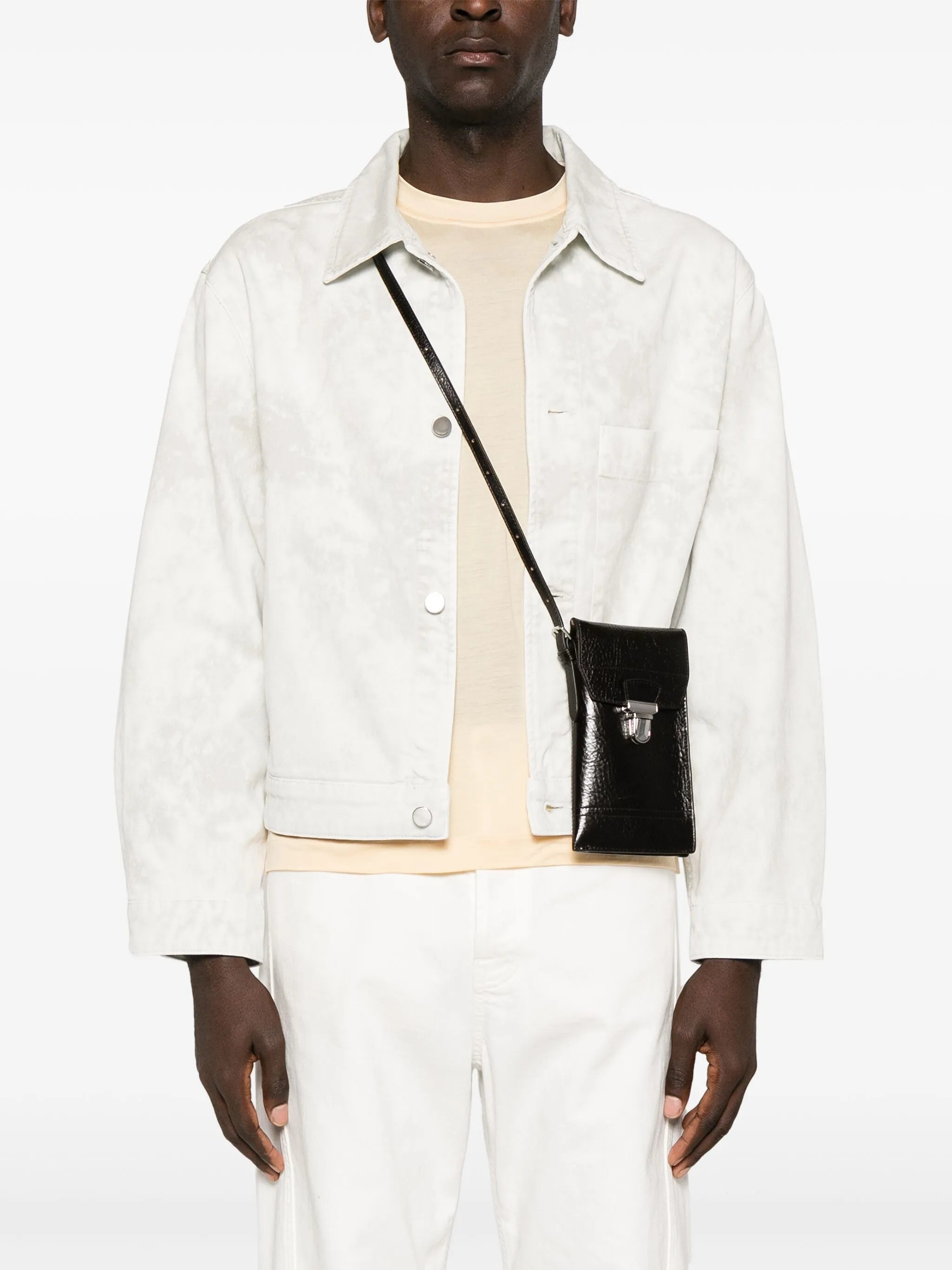 Gear leather shoulder bag
