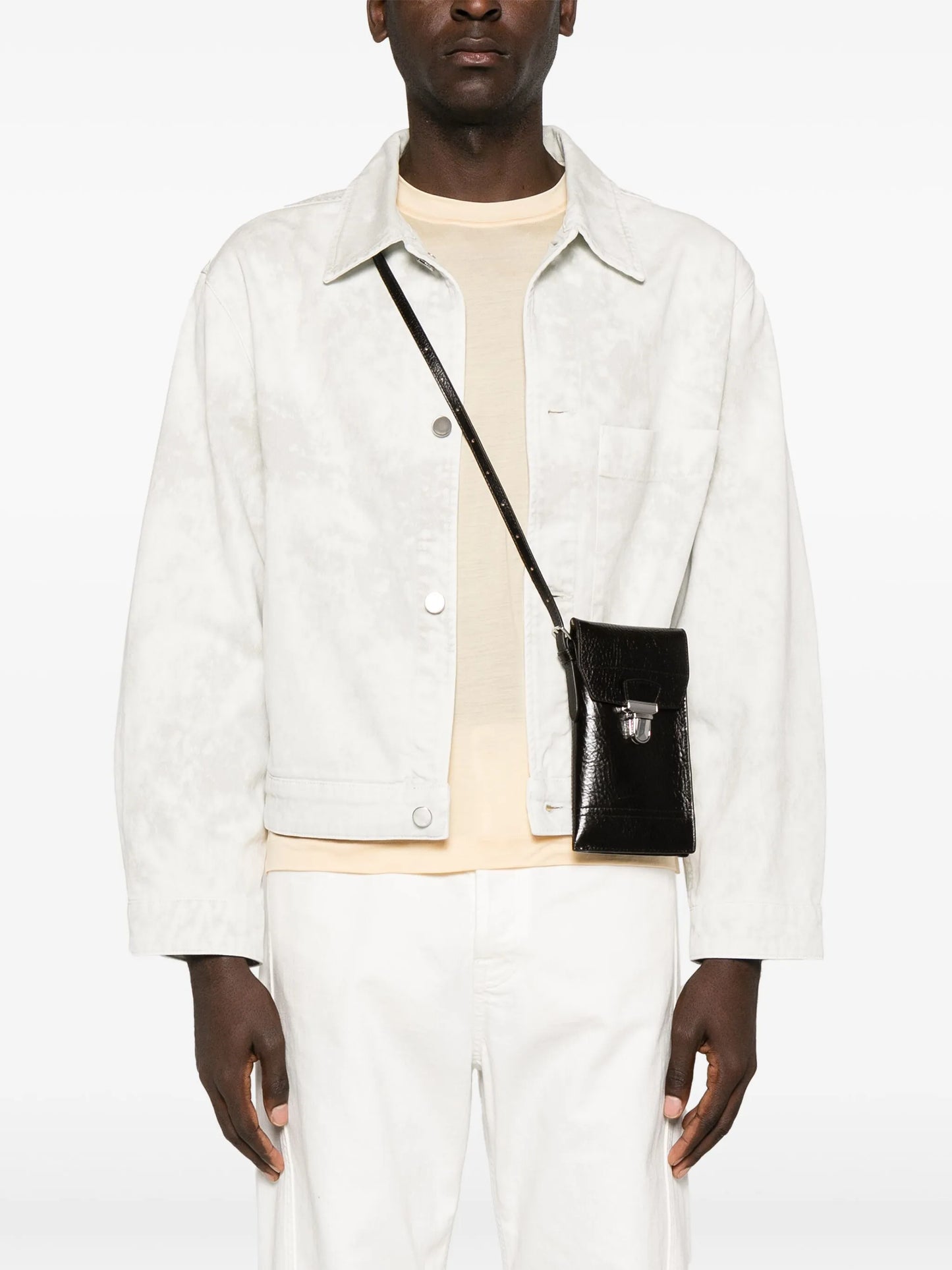Gear leather shoulder bag