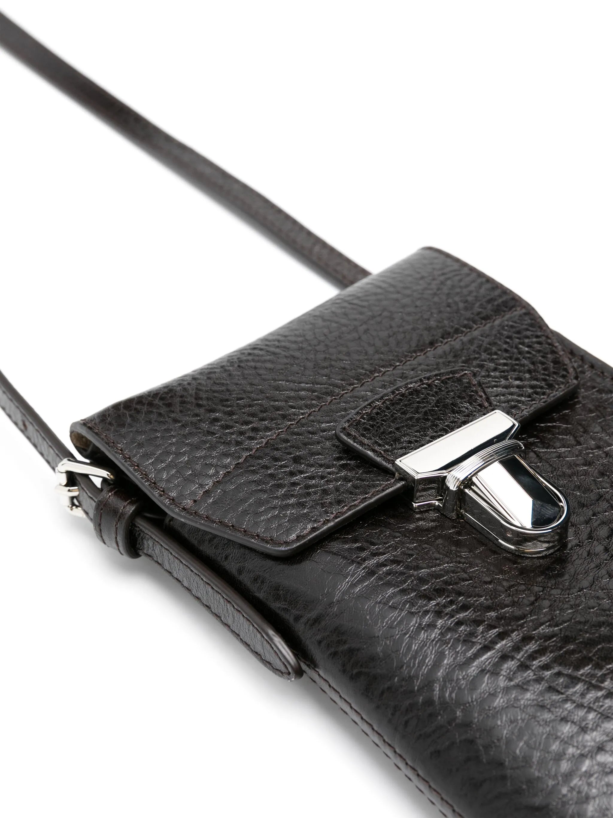 Gear leather shoulder bag