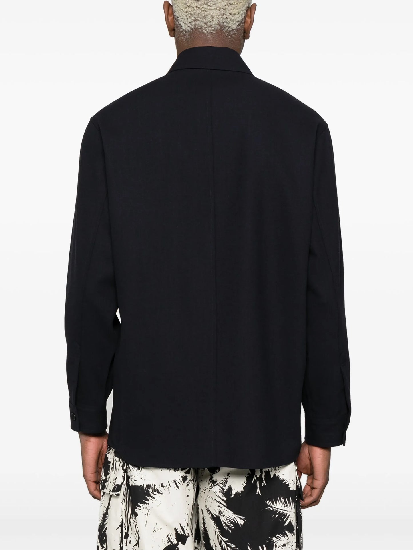 long-sleeve wool shirt