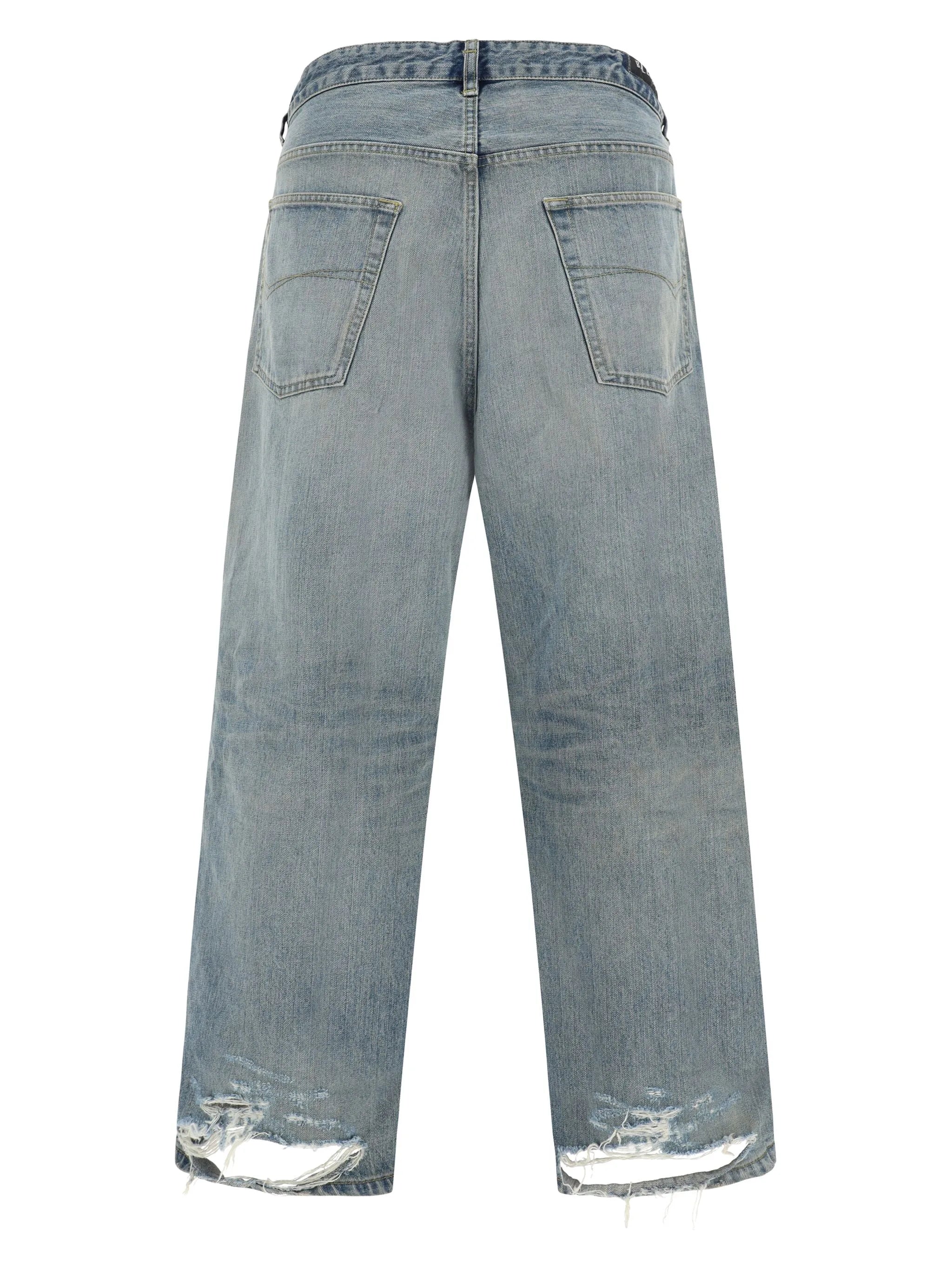 mid-rise wide-leg jeans