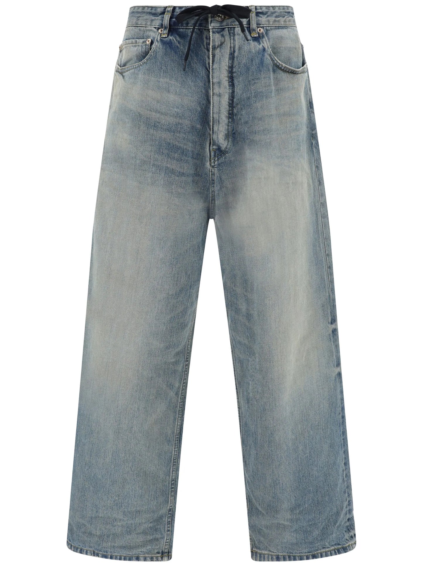 mid-rise wide-leg jeans