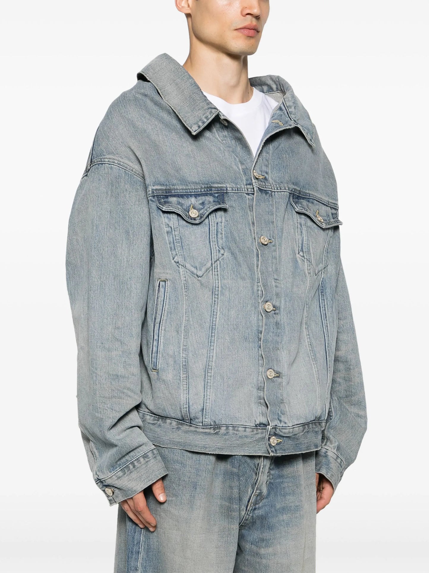 drop-shoulder denim jacket
