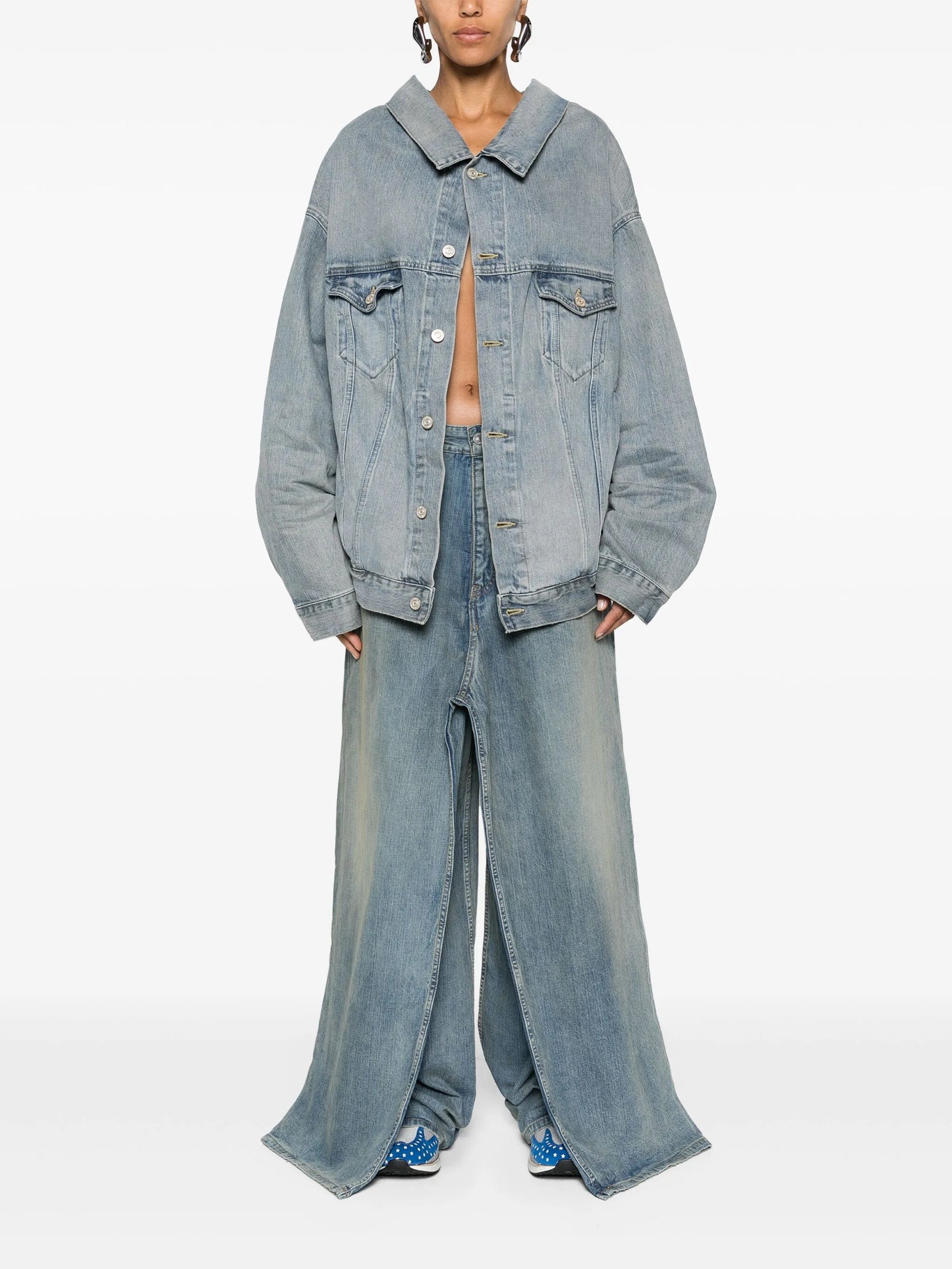 drop-shoulder denim jacket