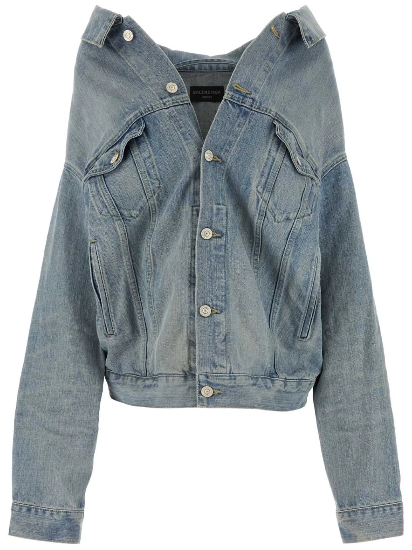 drop-shoulder denim jacket