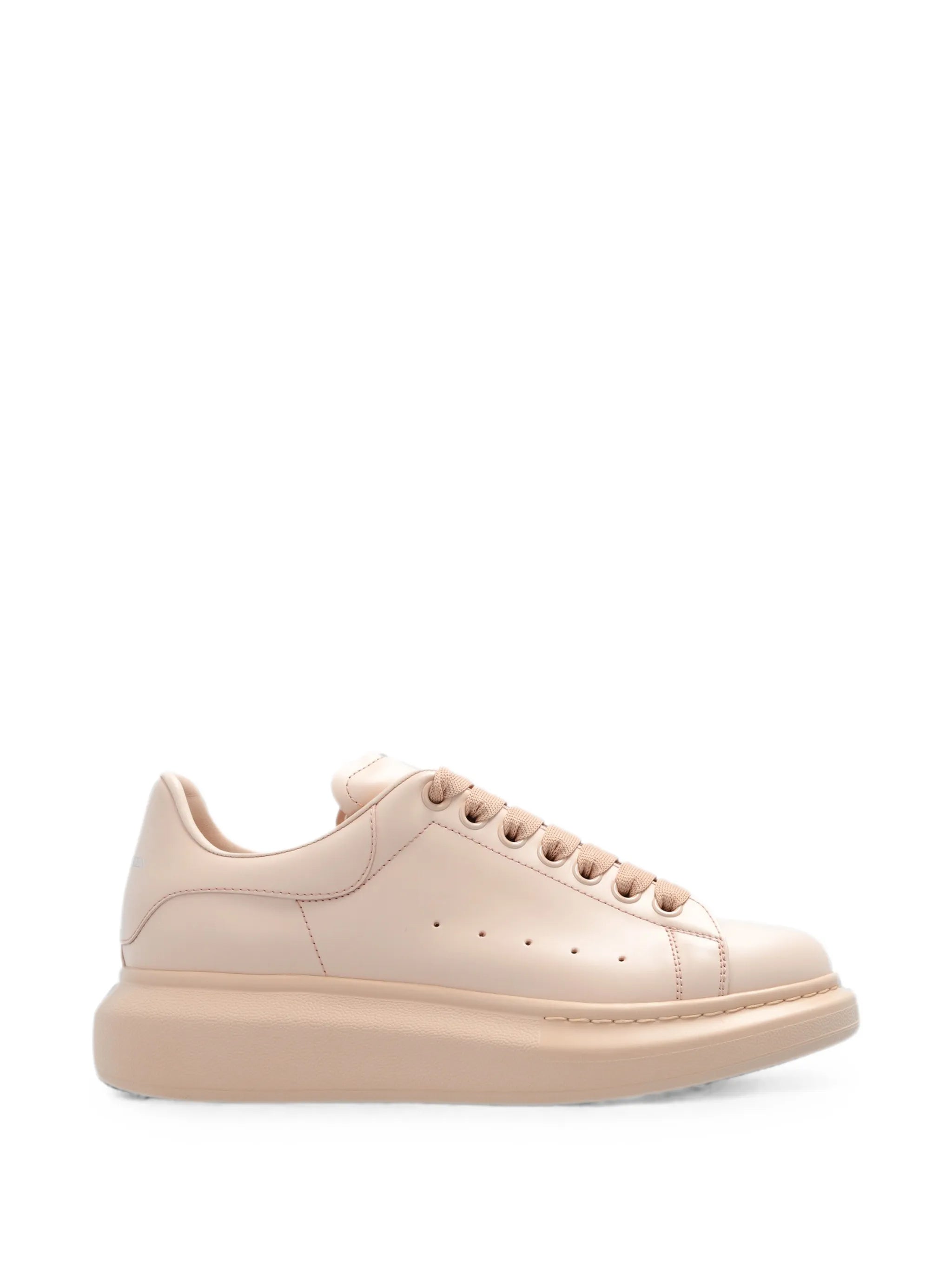 Oversized tonal leather sneakers