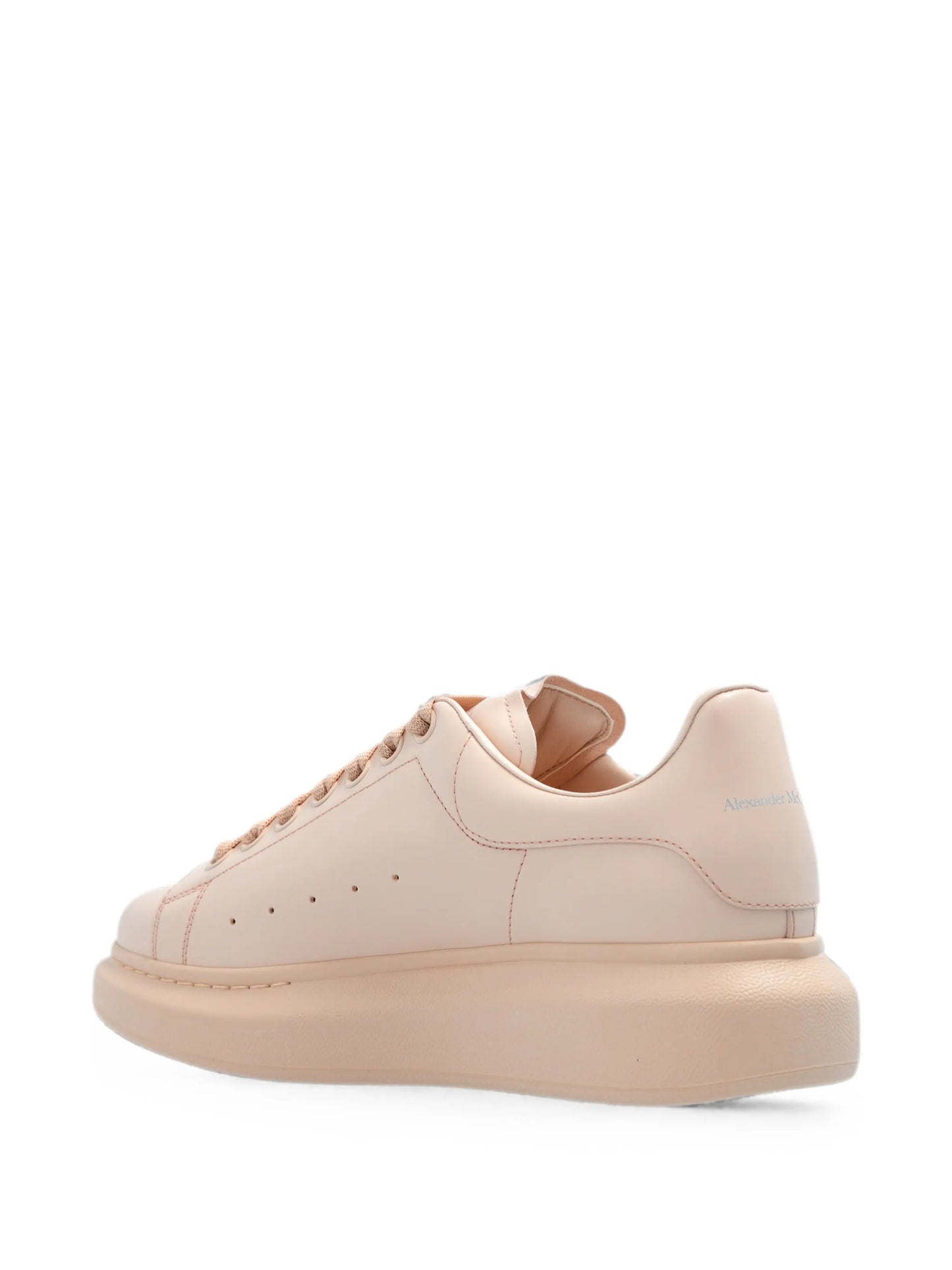 Oversized tonal leather sneakers