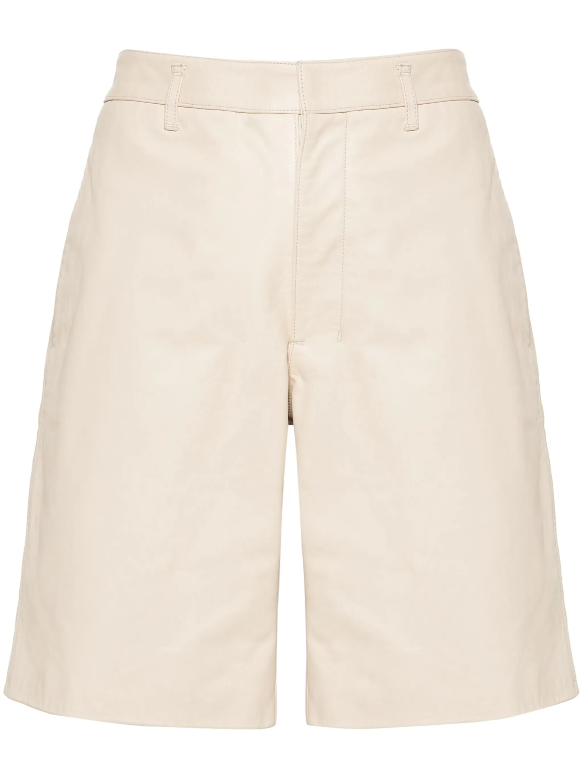 leather knee shorts