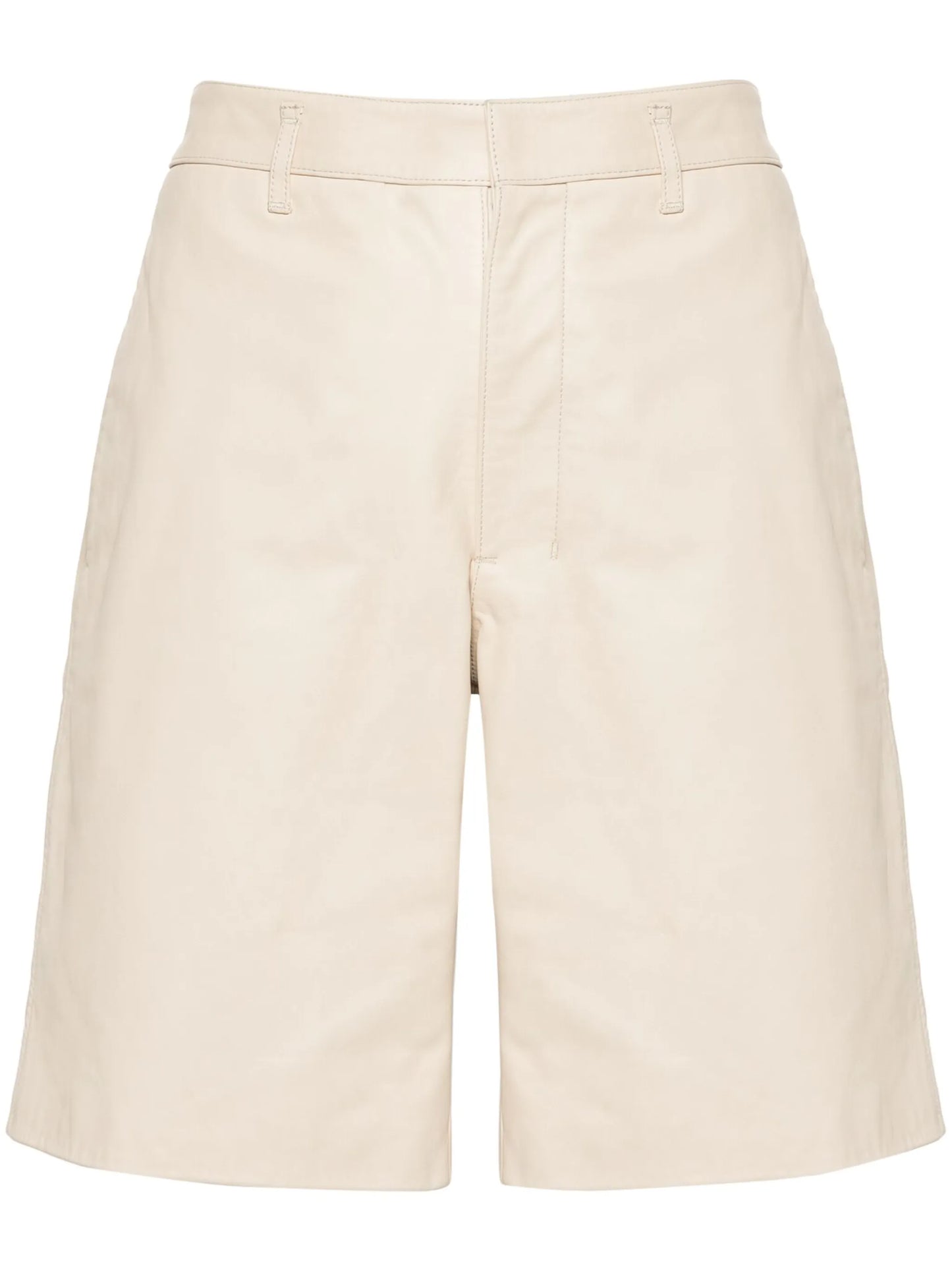 leather knee shorts