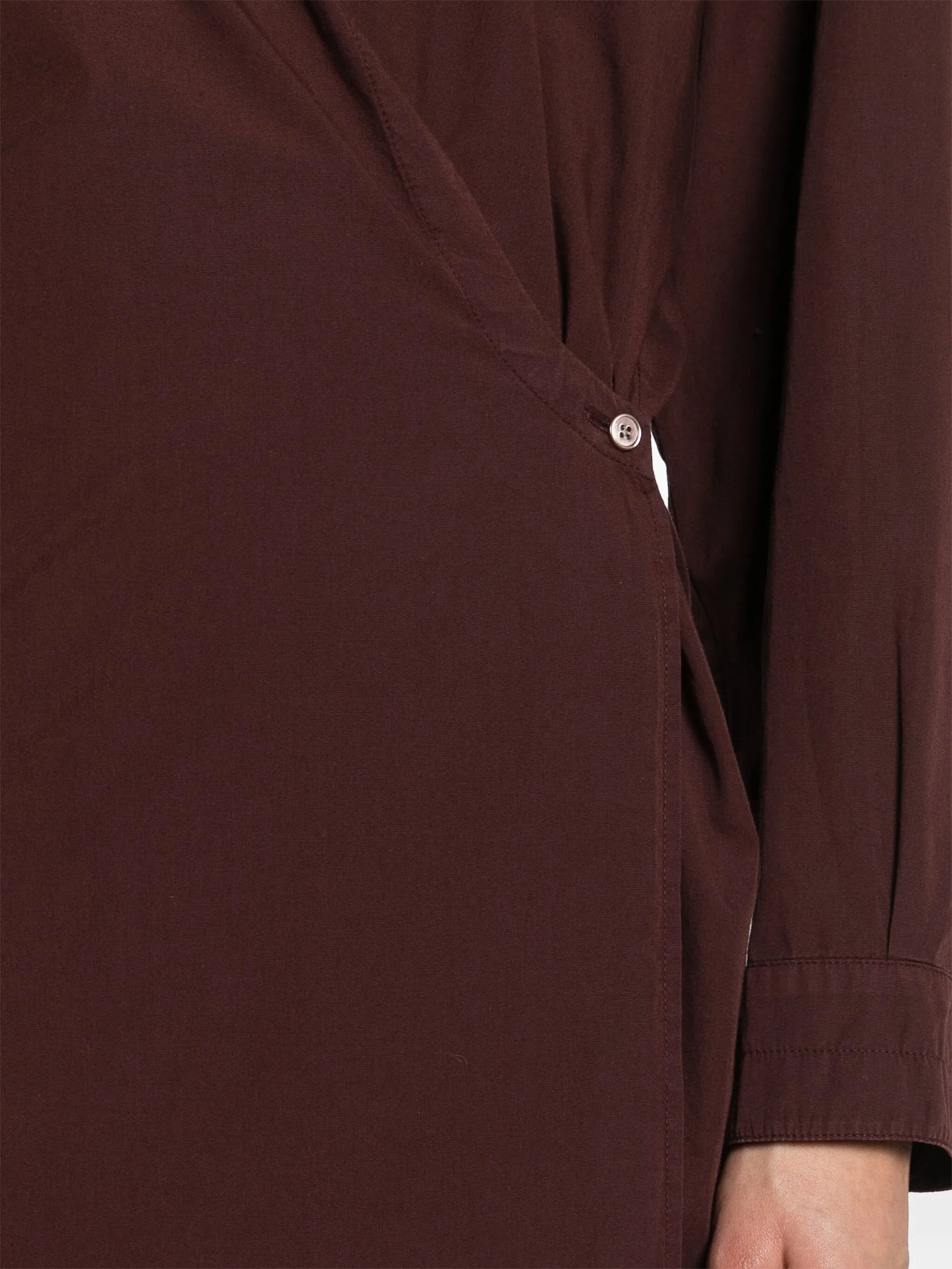 asymmetric midi shirtdress