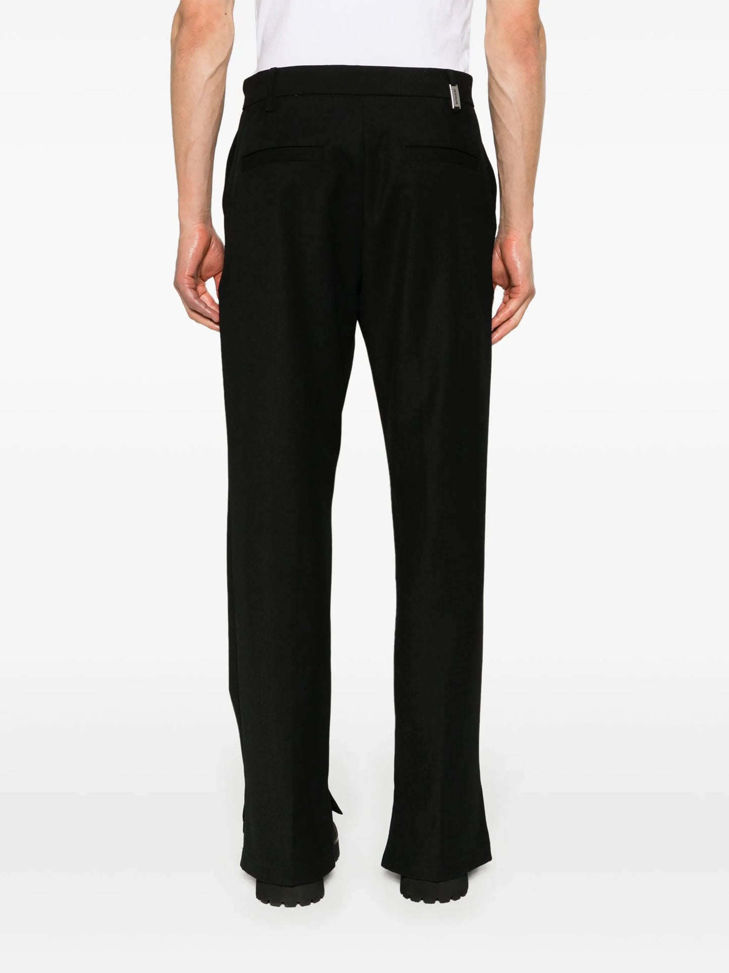 Stepped Hem straight trousers