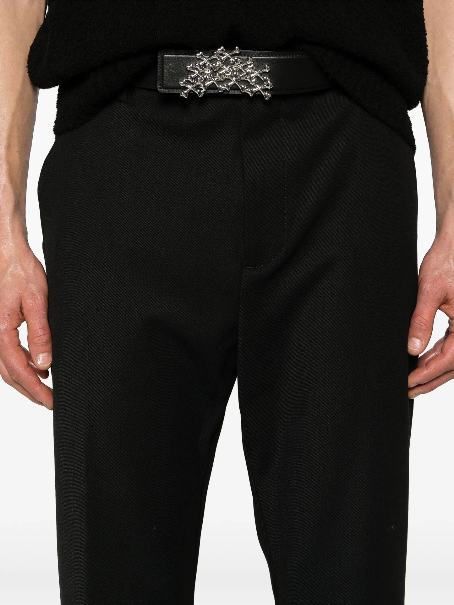 Stepped Hem straight trousers