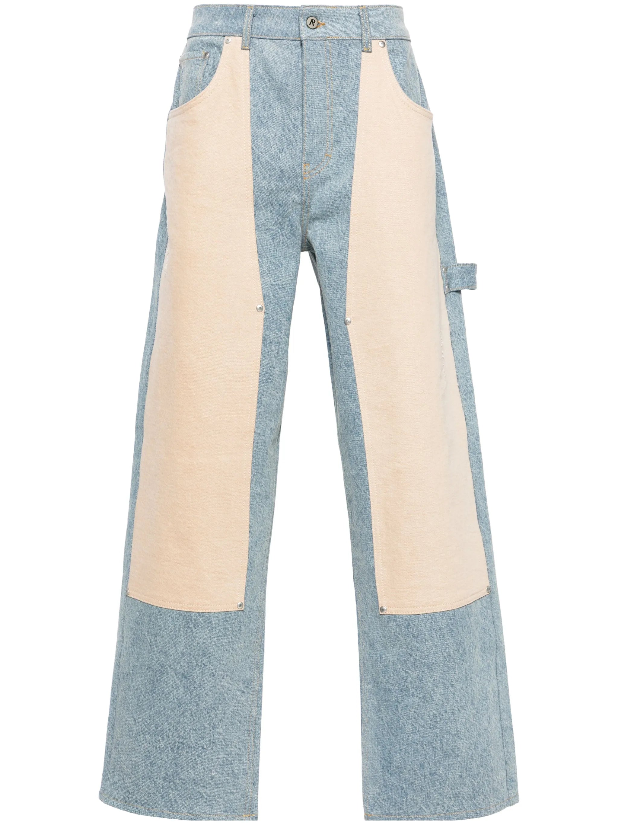 R3C-V2 colour-block carpenter jeans