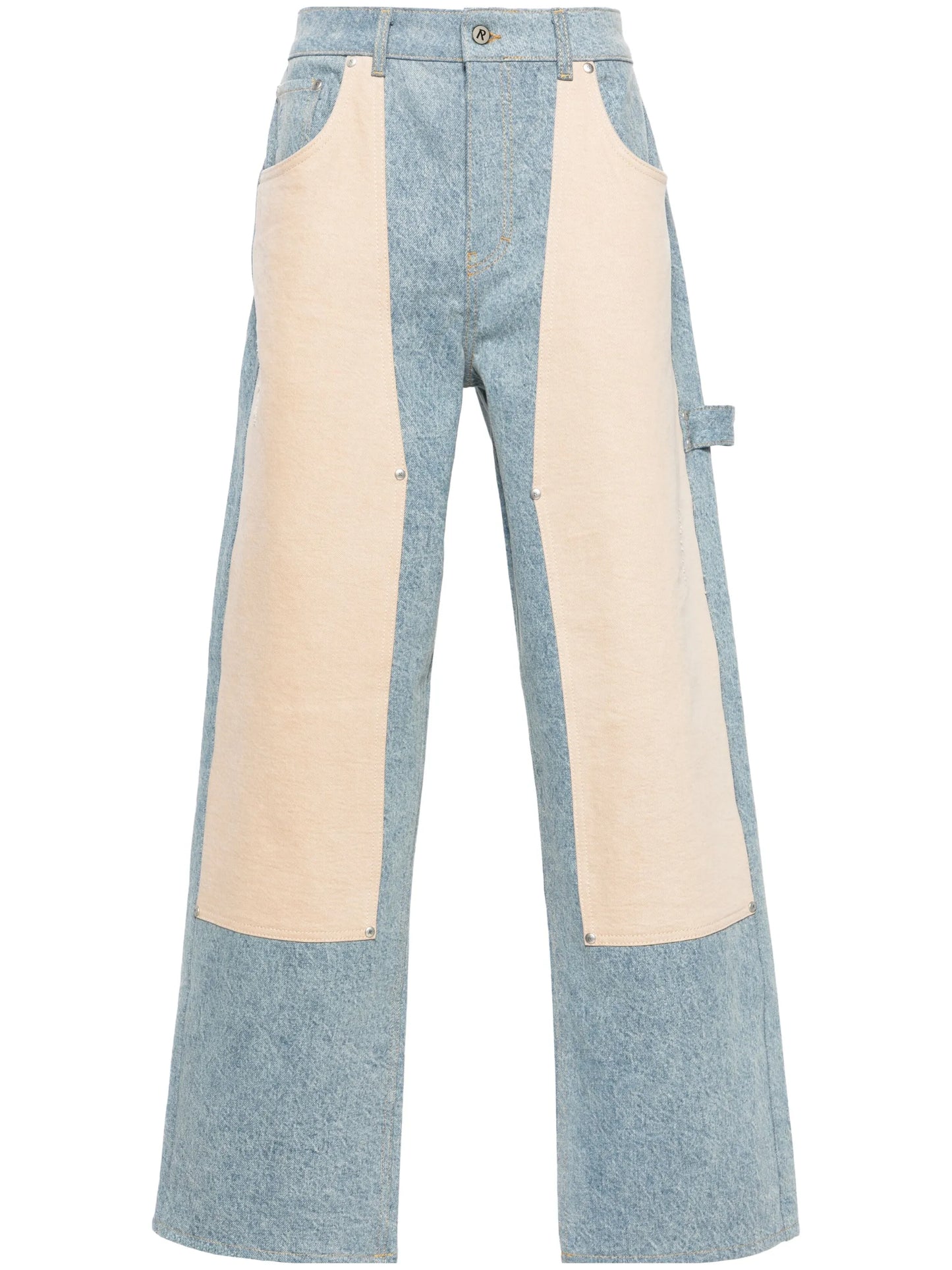 R3C-V2 colour-block carpenter jeans