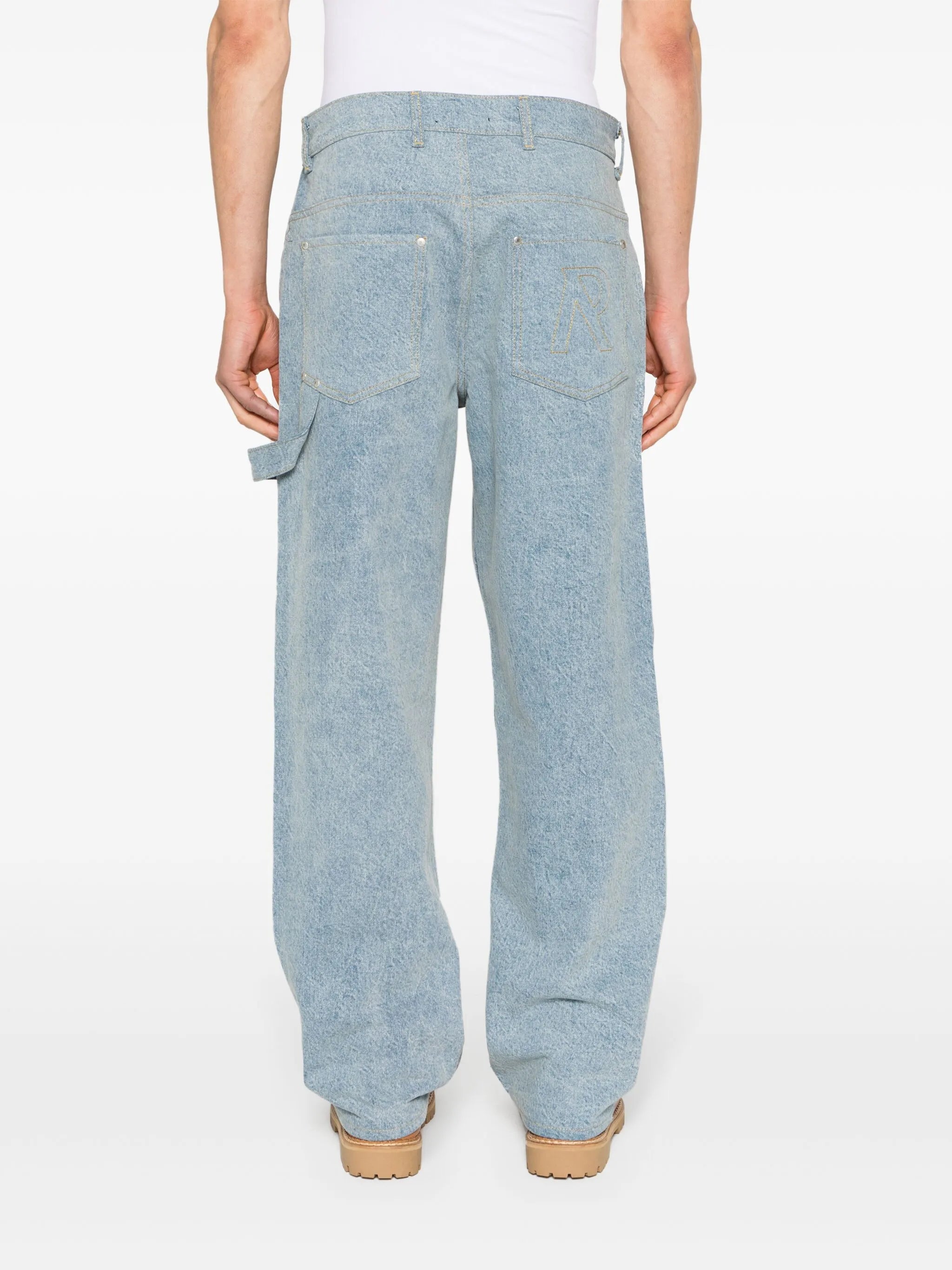 R3C-V2 colour-block carpenter jeans