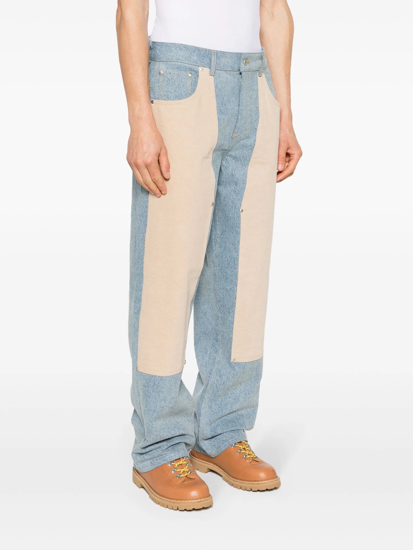 R3C-V2 colour-block carpenter jeans