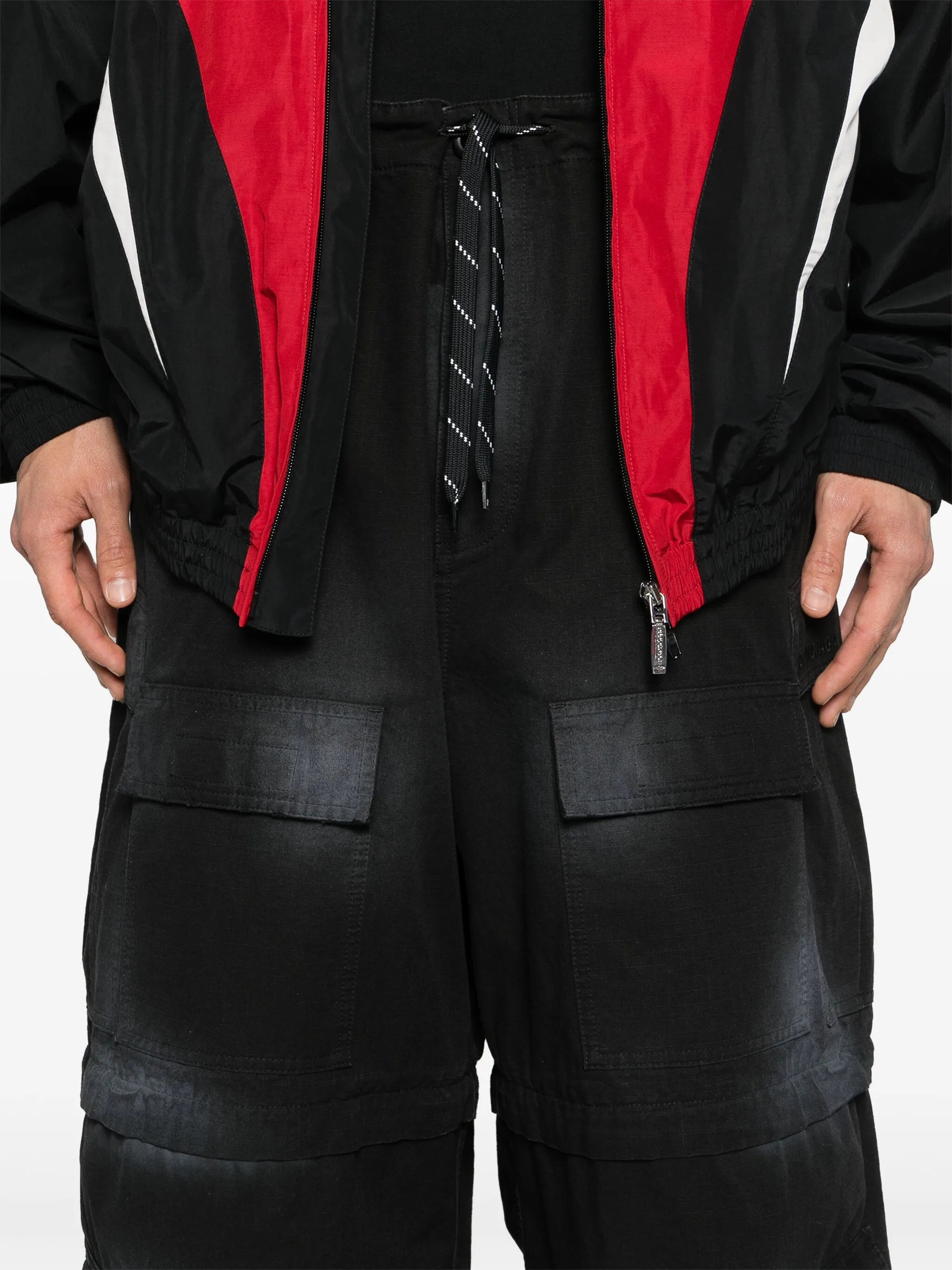 spray-paint ripstop trousers