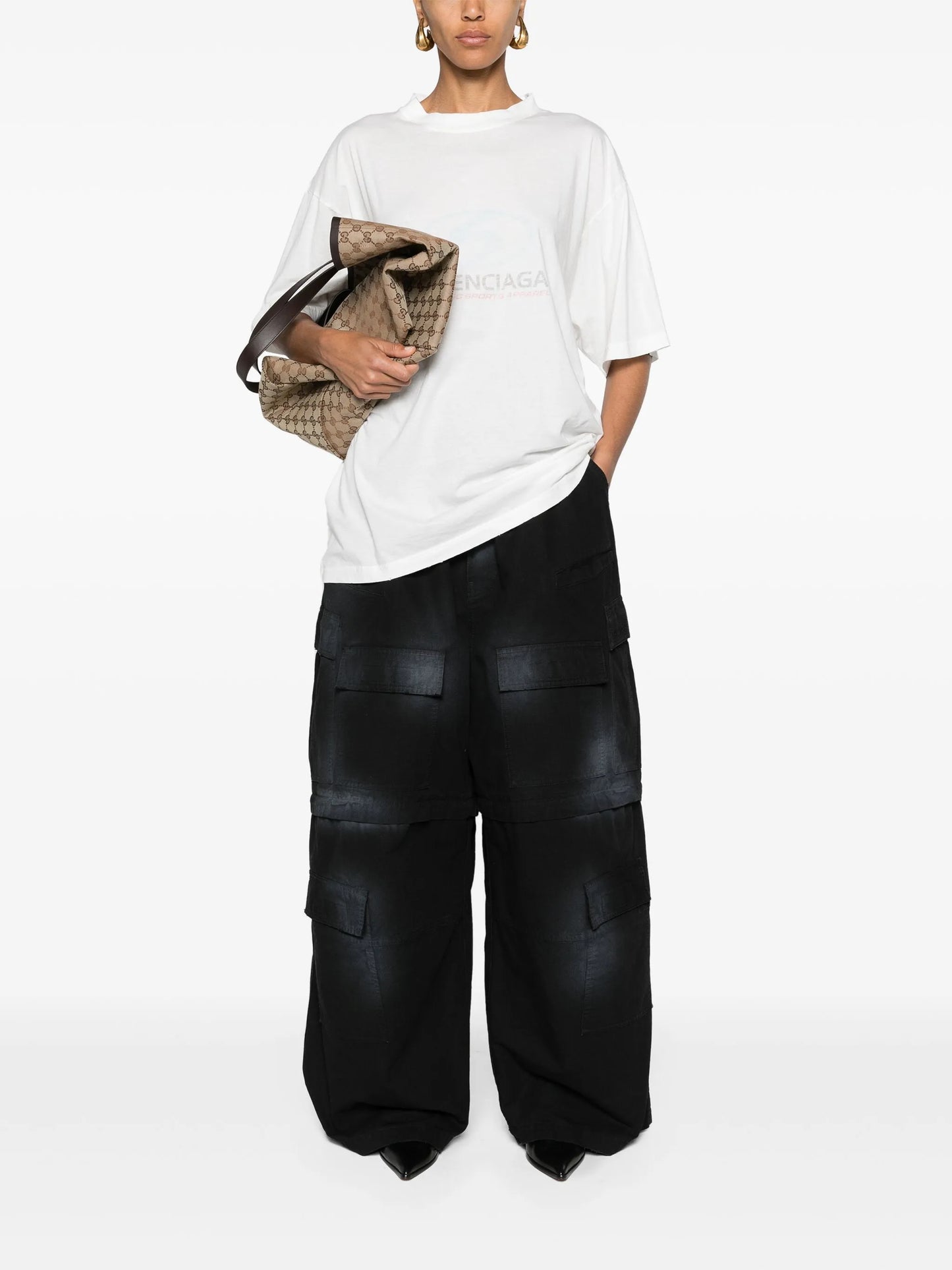 spray-paint ripstop trousers