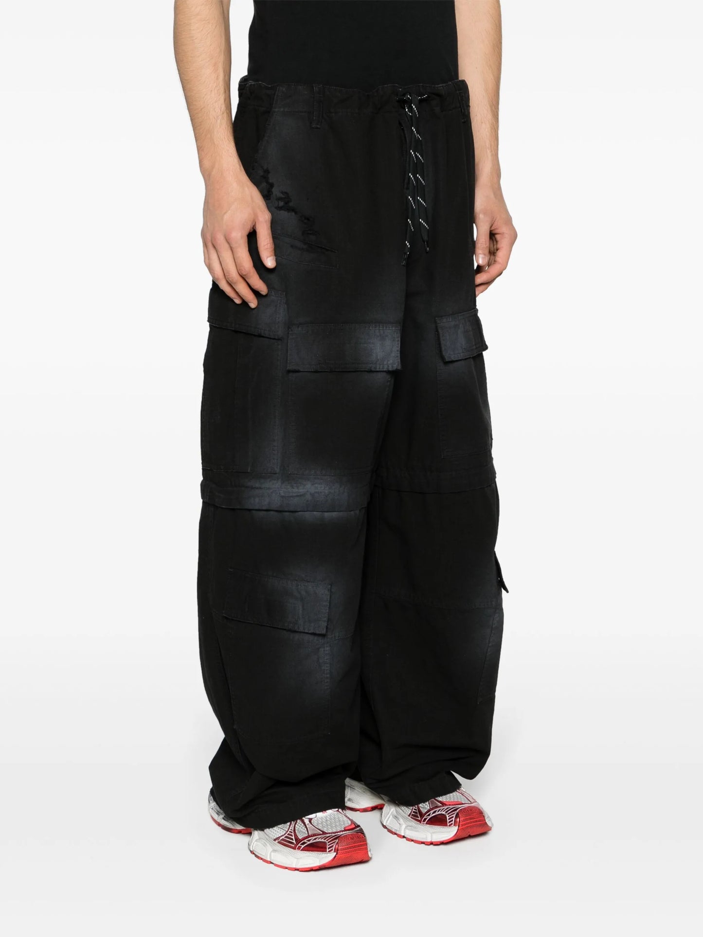 spray-paint ripstop trousers