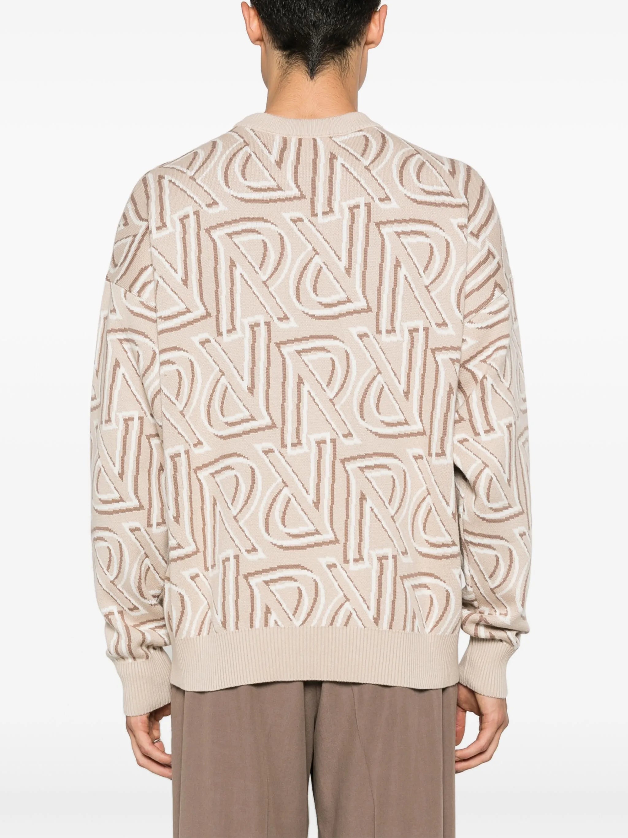 monogram knit jumper