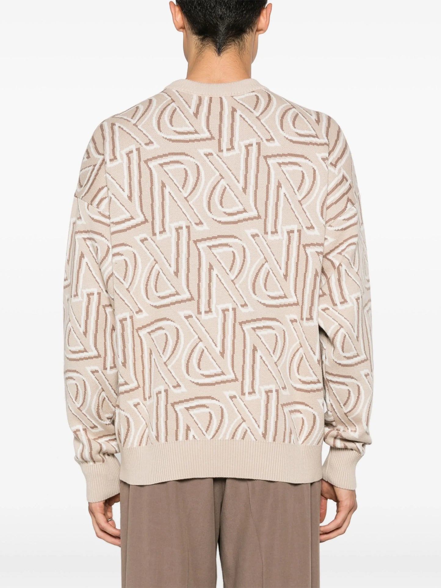 monogram knit jumper