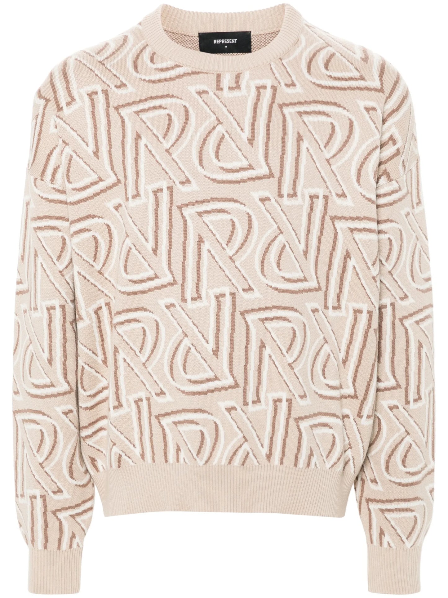monogram knit jumper