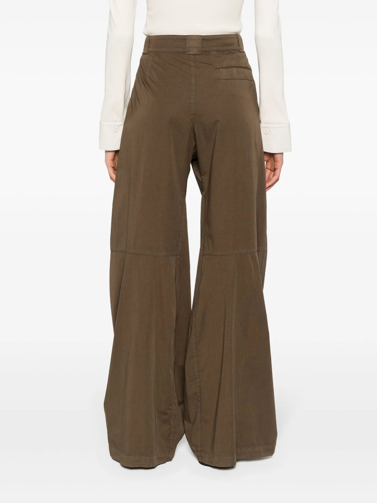 pleat-detailing wide-leg trousers