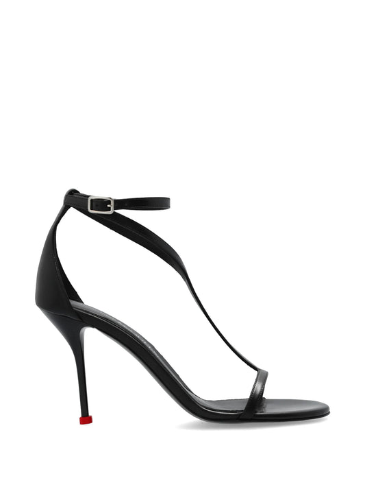 Harness leather sandals