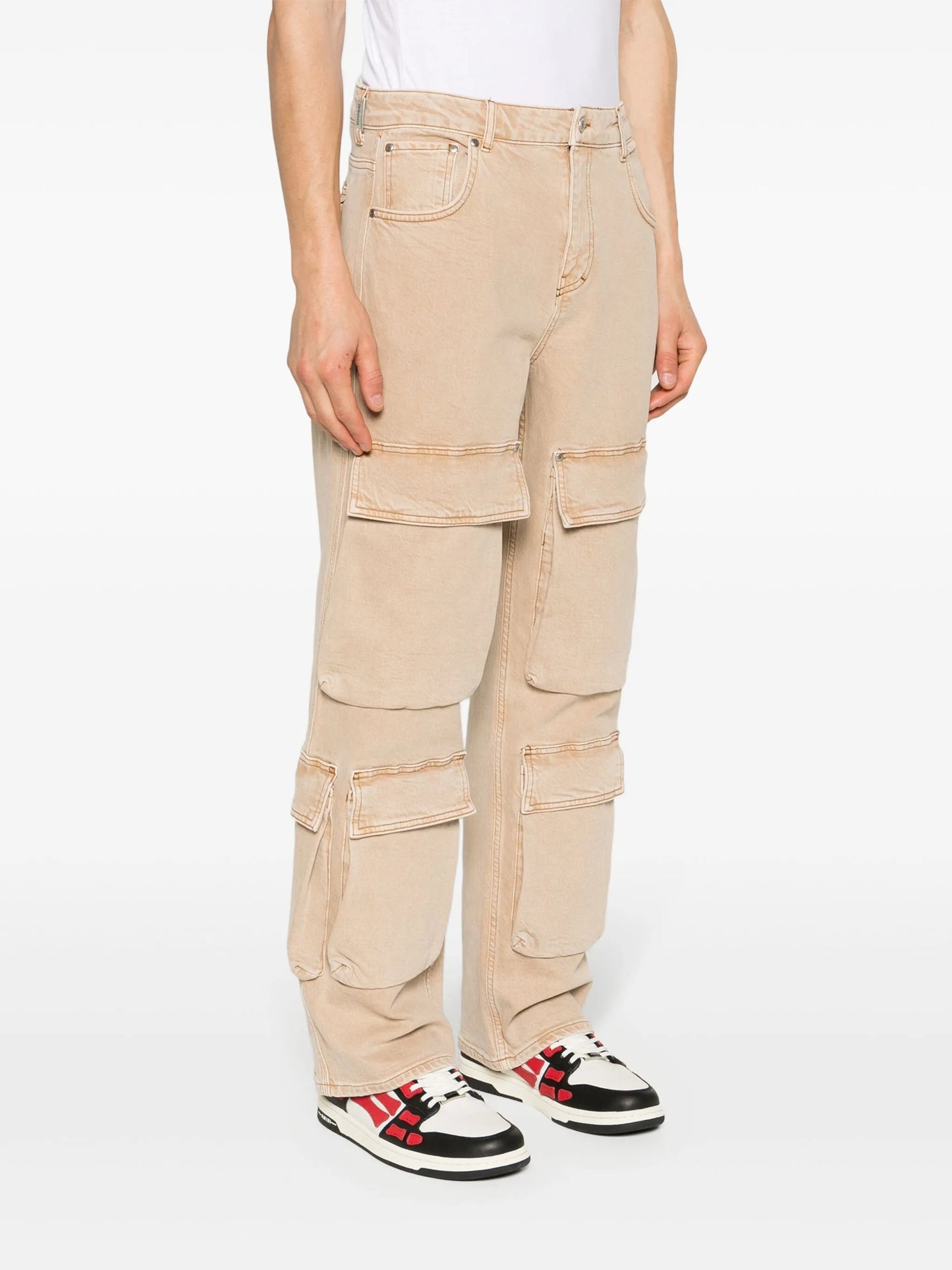 R3CA straight cargo jeans