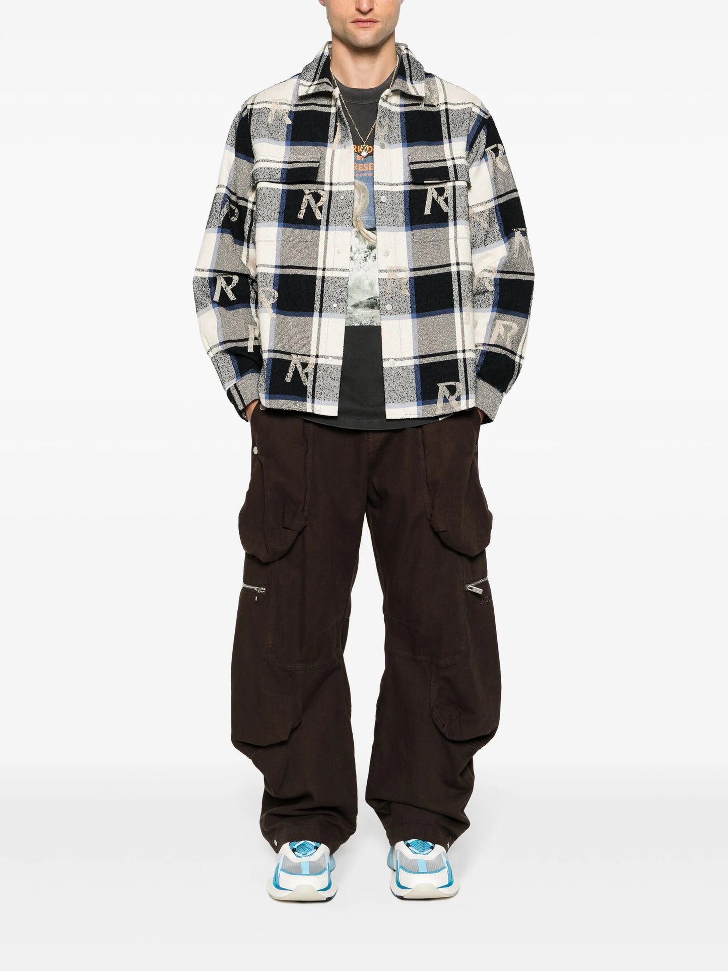 checked flannel shirt